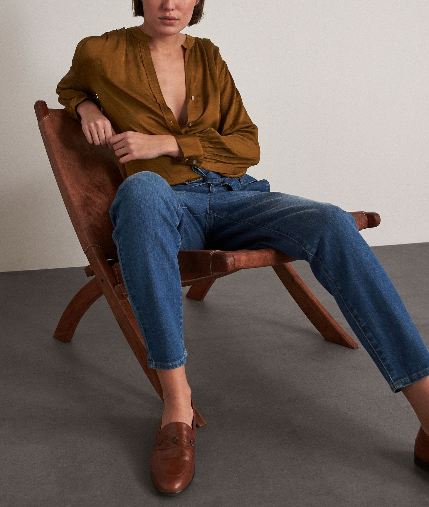 Jean paper bag Barbara Faume - seconde main