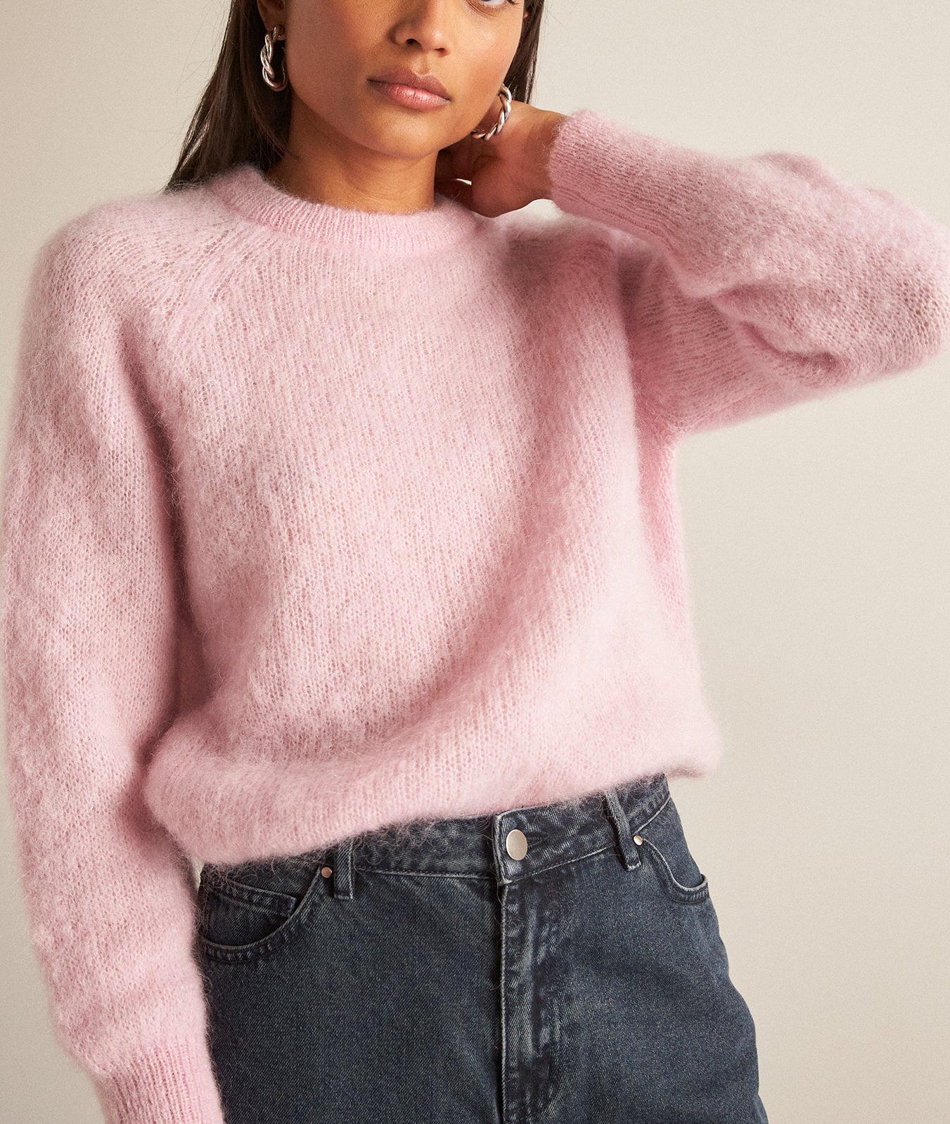 Pull oversize en mohair primerose Bakari Faume - seconde main