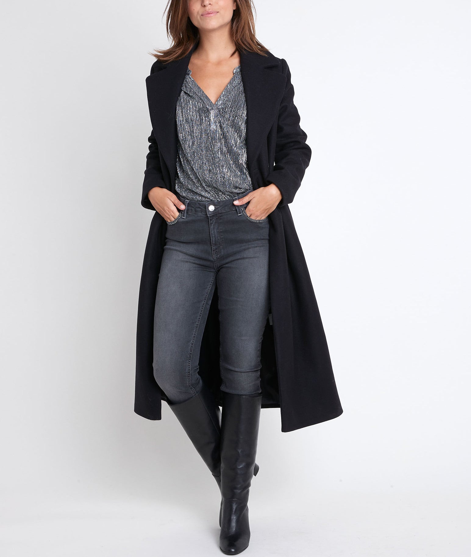 Blouse en lurex Elsa Faume - seconde main