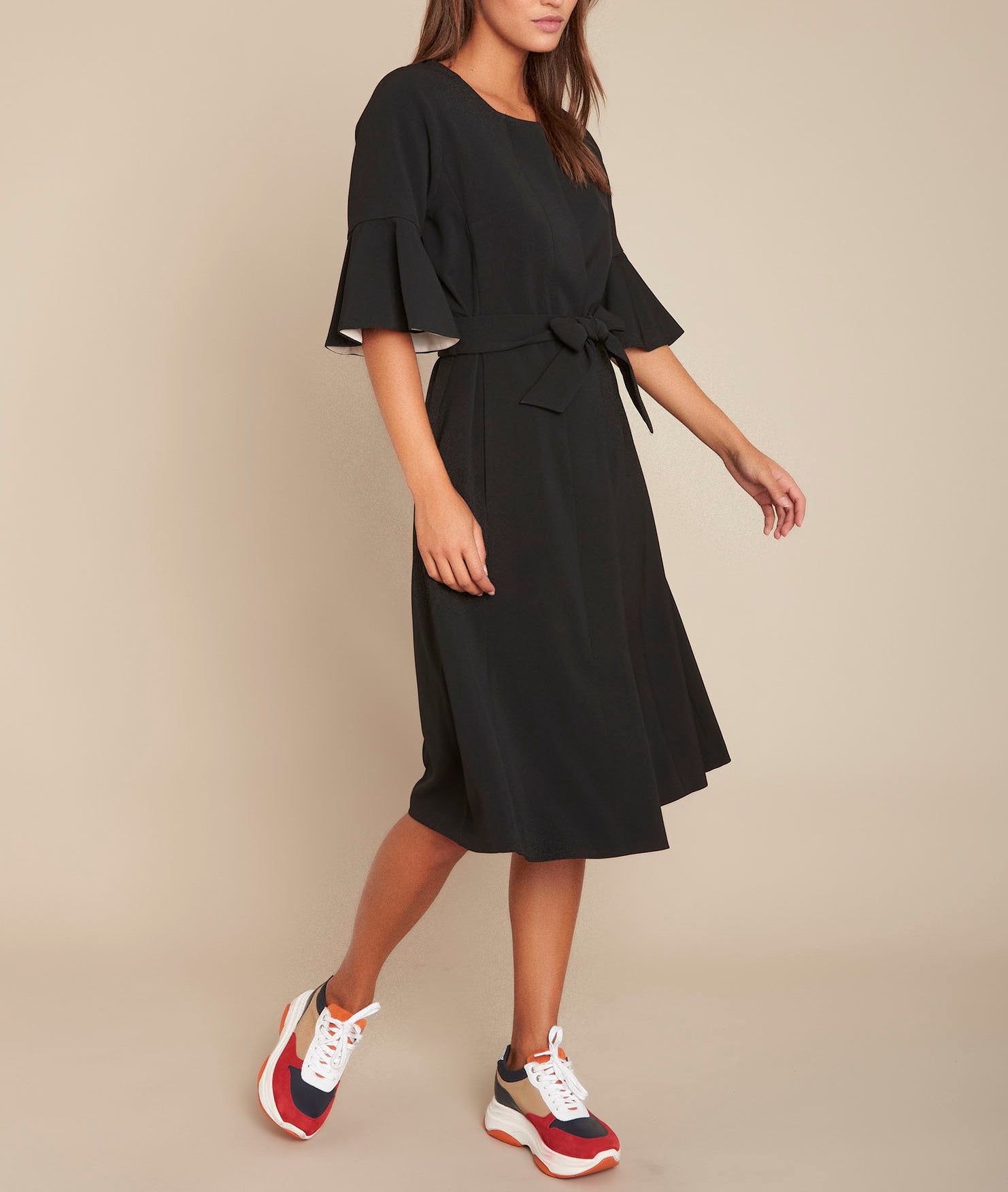 Robe compacte noire Reine Faume - seconde main