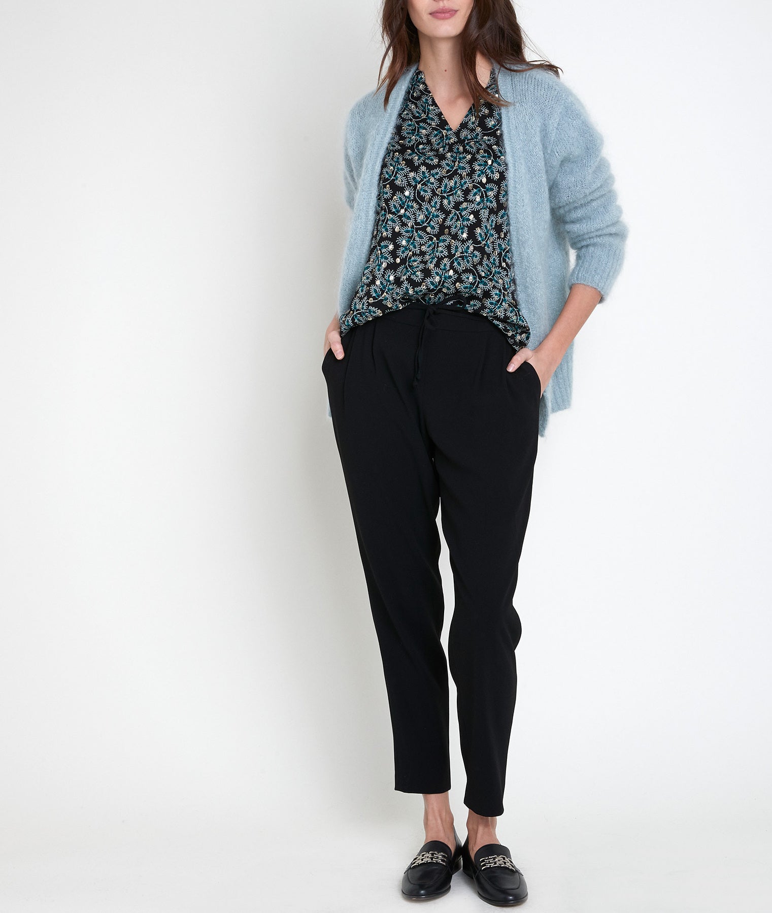 Blouse cyprès imprimée Elsou Faume - seconde main