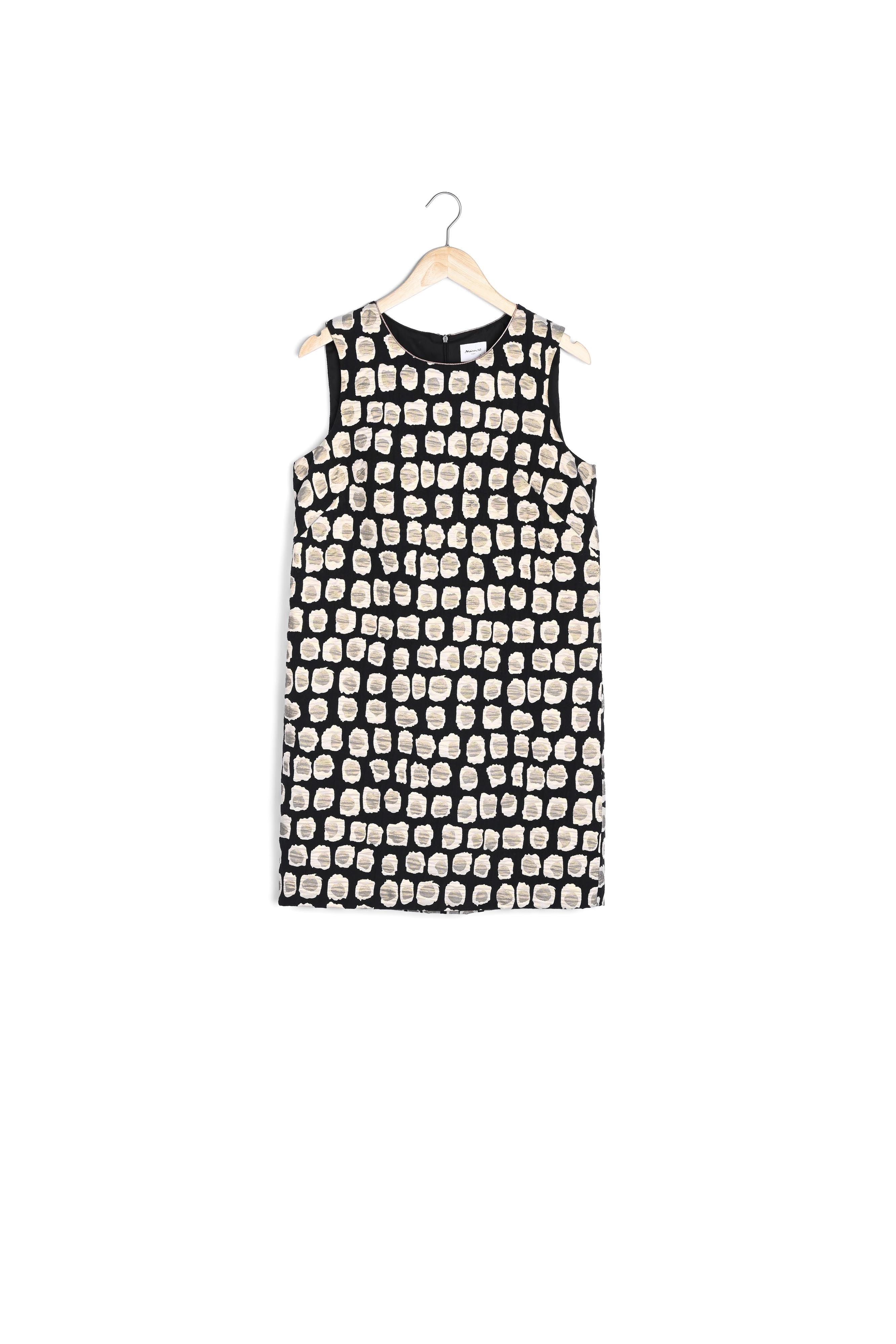 Robe en jacquard imprimé Rosa Faume - seconde main