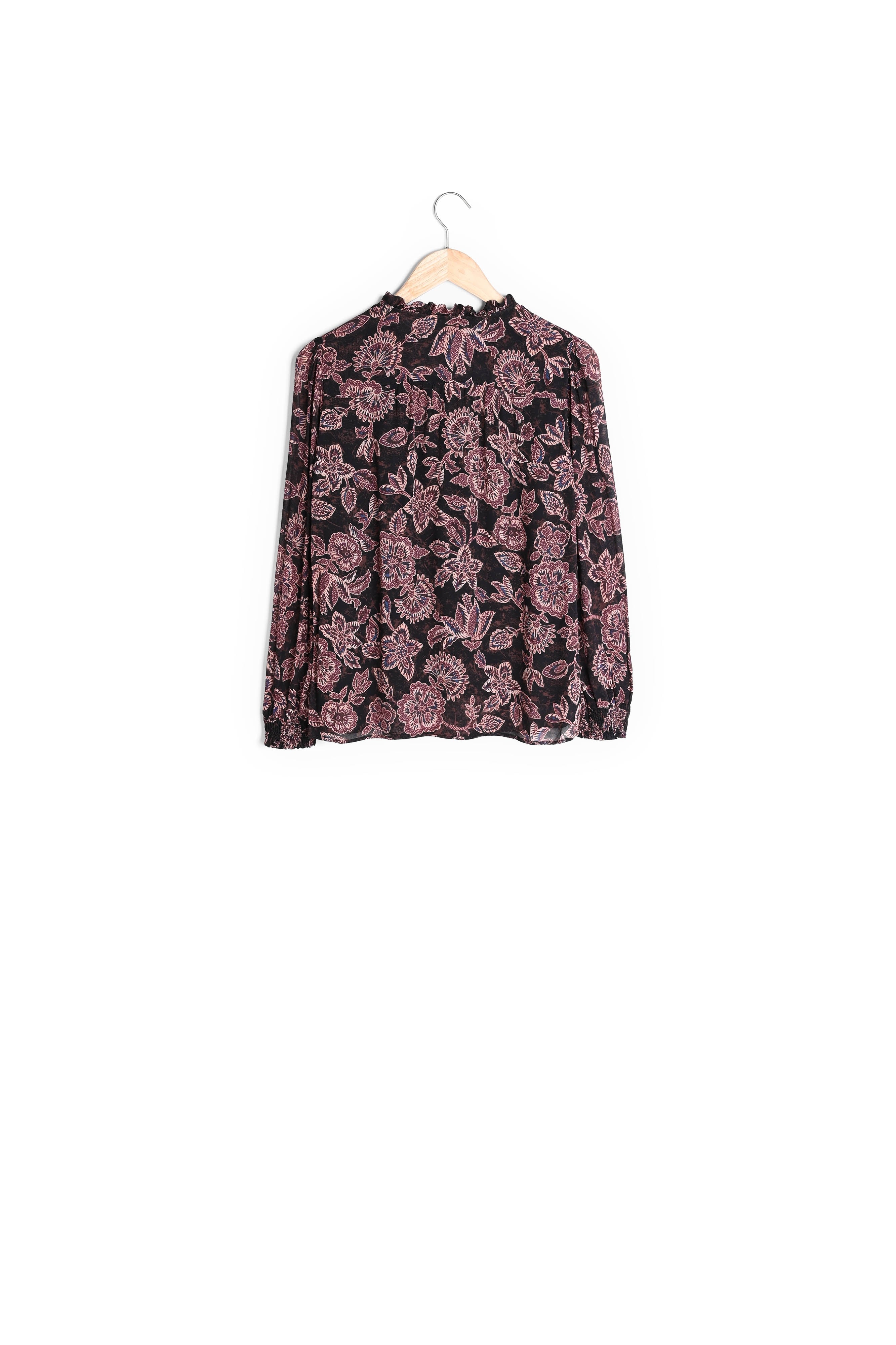 Blouse légère imprimée violine Cendra Faume - seconde main