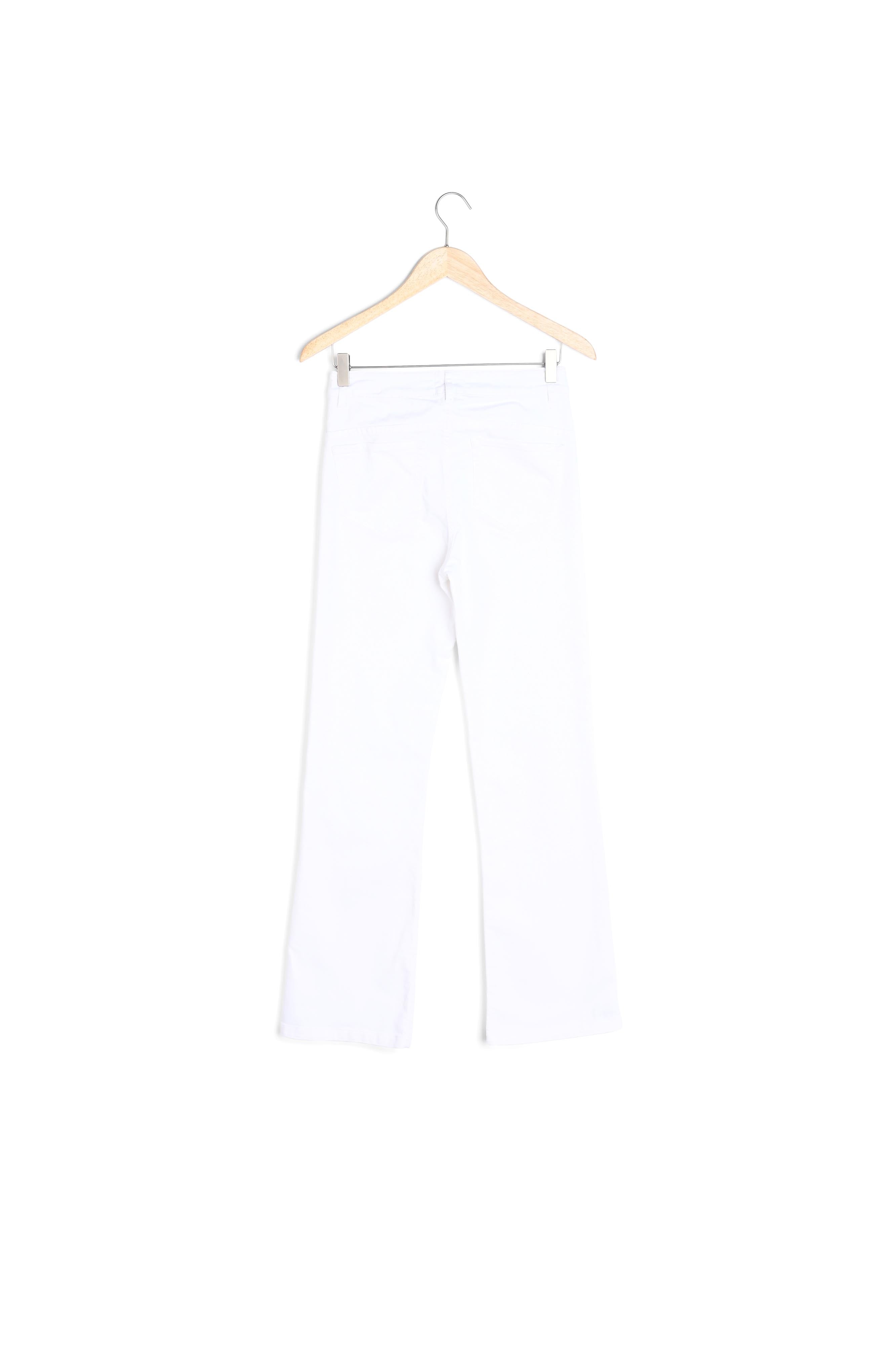 Jean wide leg en coton biologique blanc Fidji Faume - seconde main