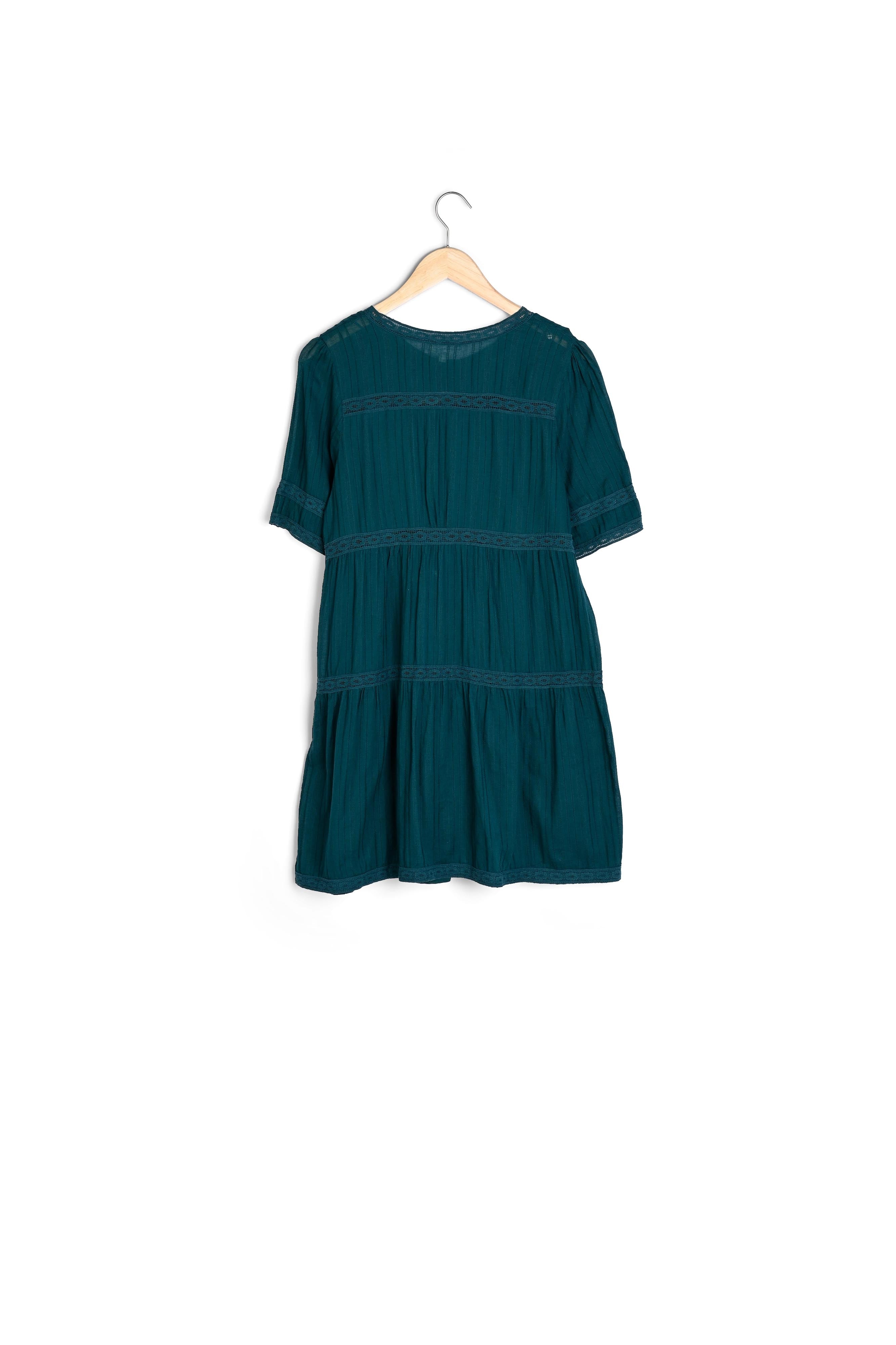 Robe verte à dentelle Corelia Faume - seconde main