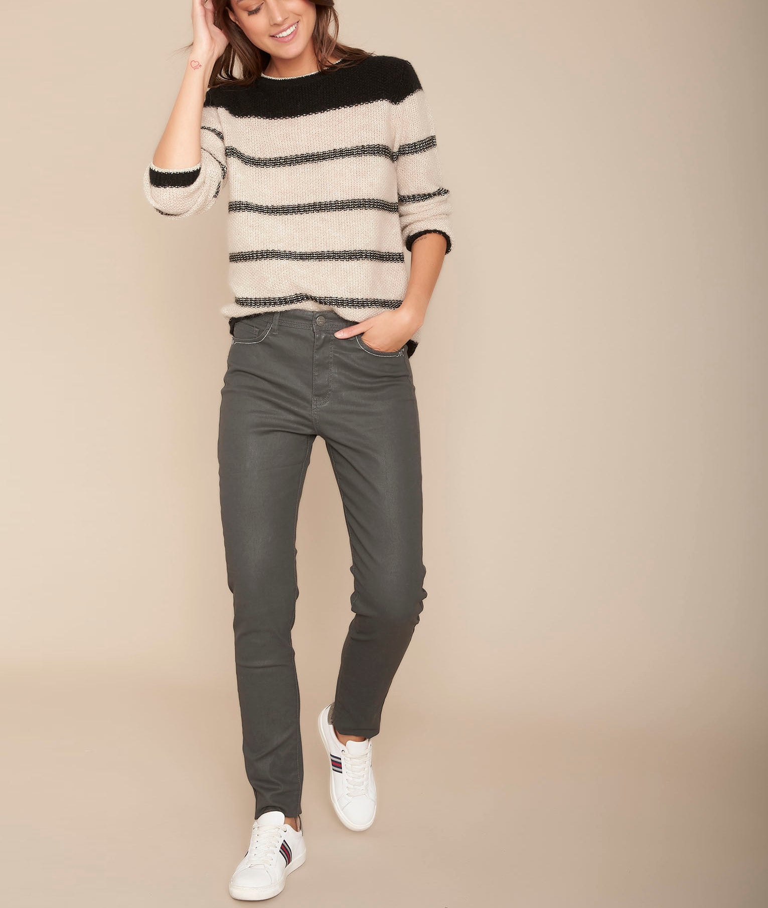 L'Iconique slim bitume Socrate Faume - seconde main