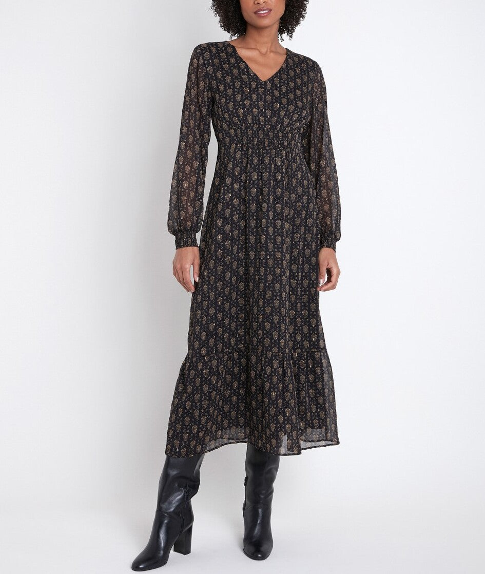 Robe midi imprimée Ninon Faume - seconde main