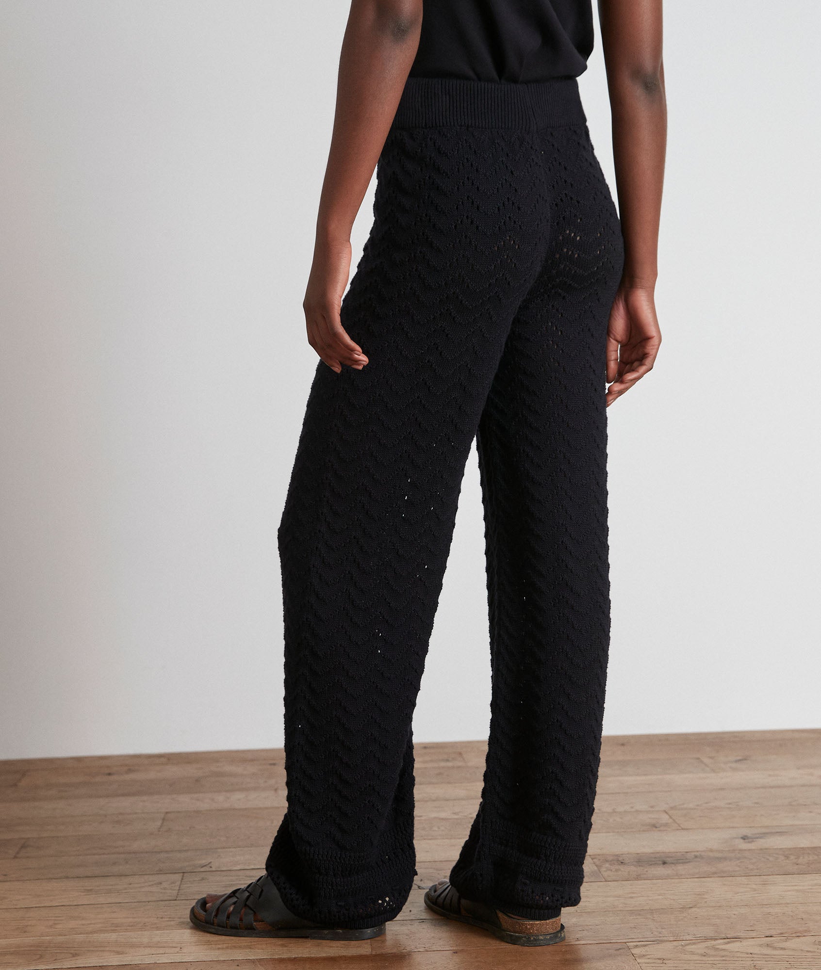 Pantalon large en crochet Lucy Faume - seconde main