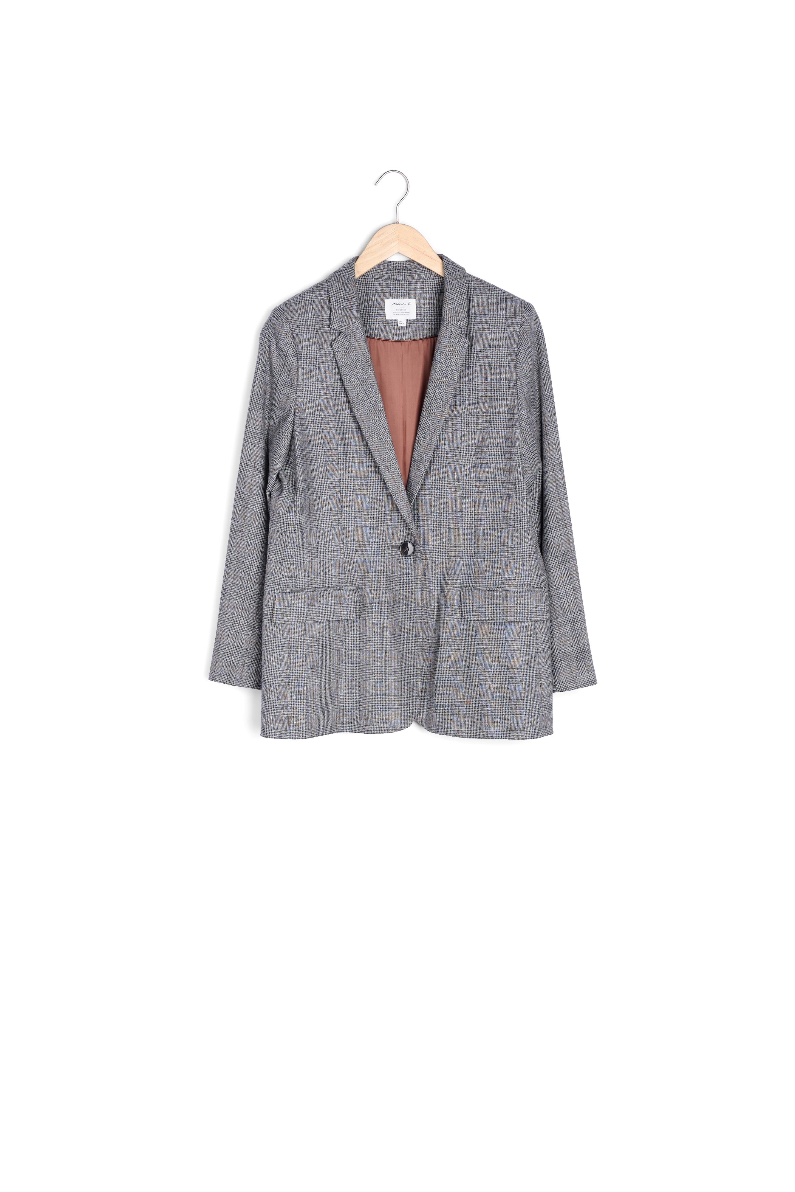 Blazer prince de galles anthracite Tamara Faume - seconde main