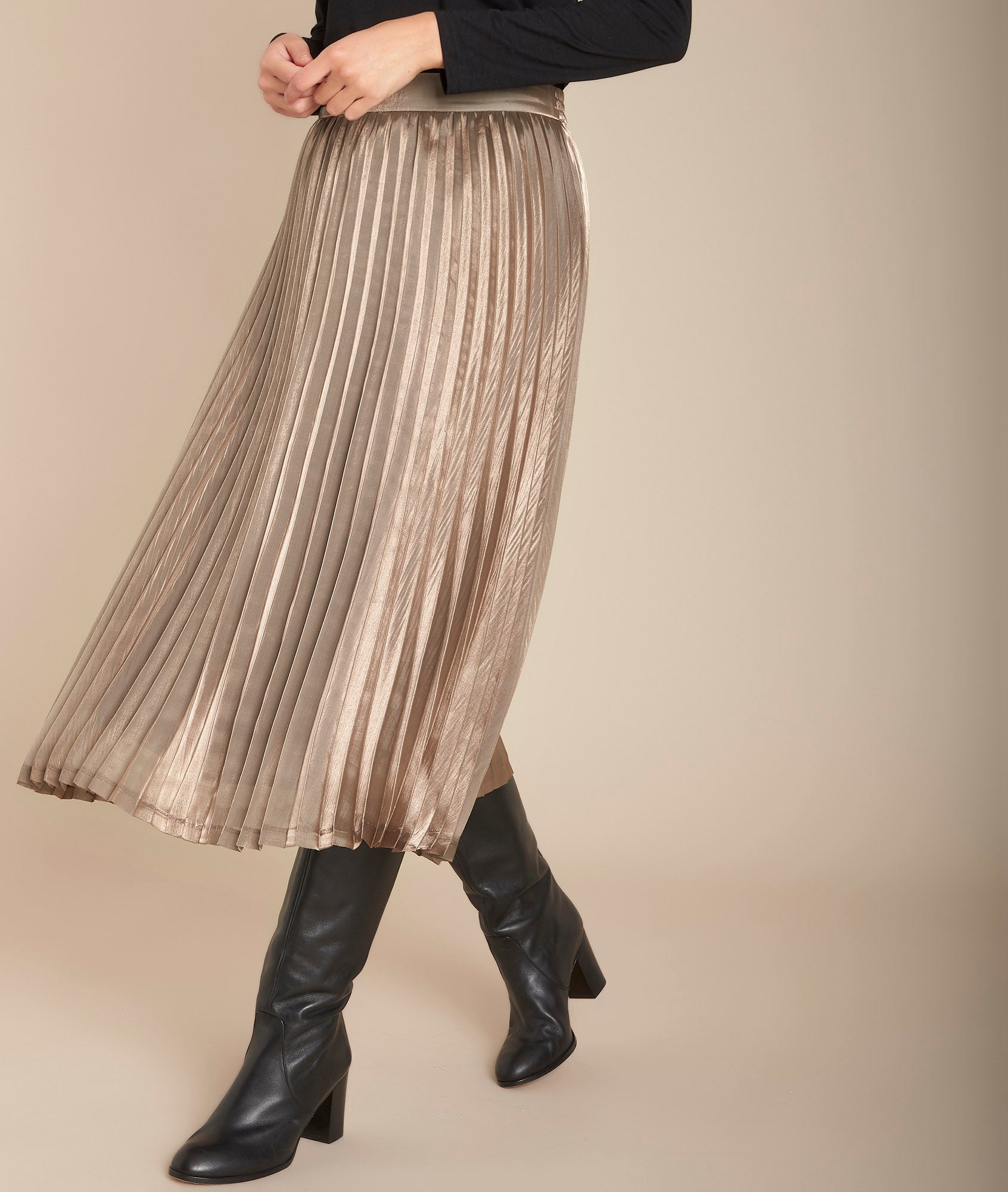 Jupe plissée brillante Kerry Faume - seconde main