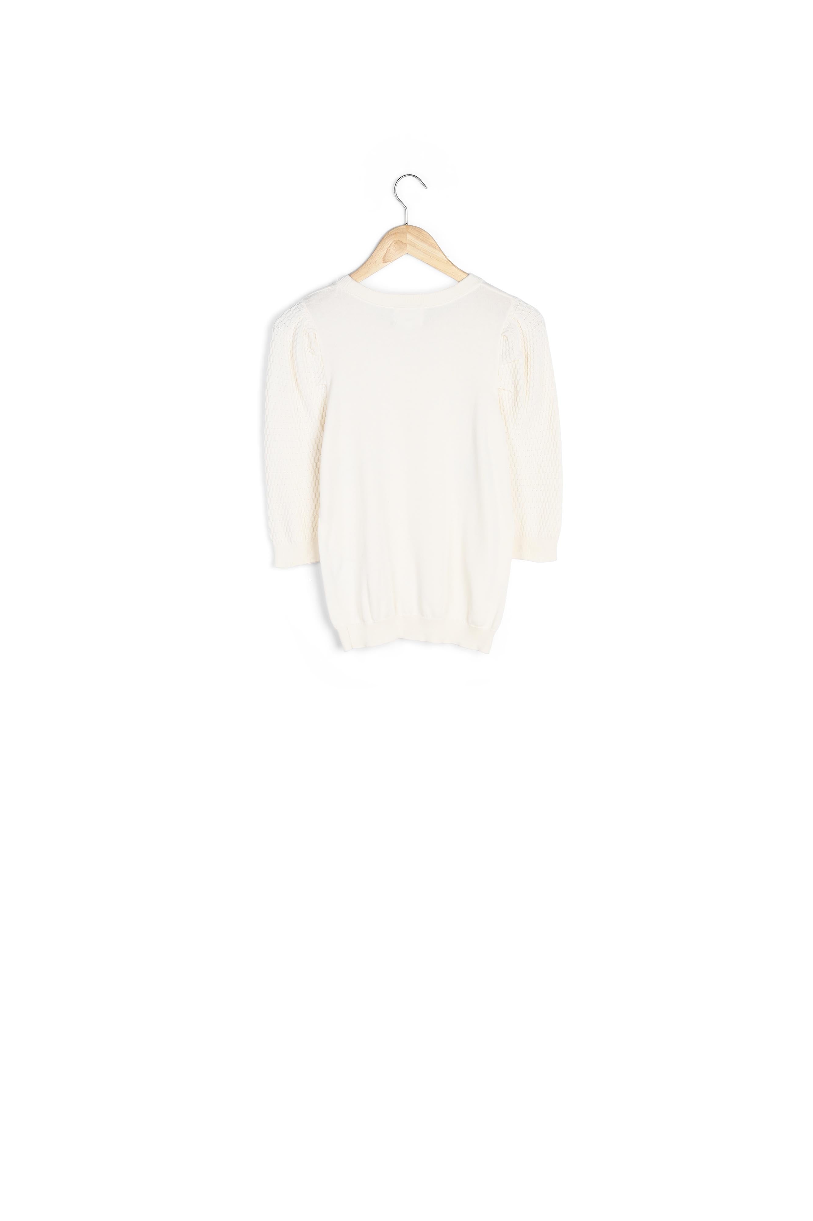 Pull en coton bio écru Beryl Faume - seconde main