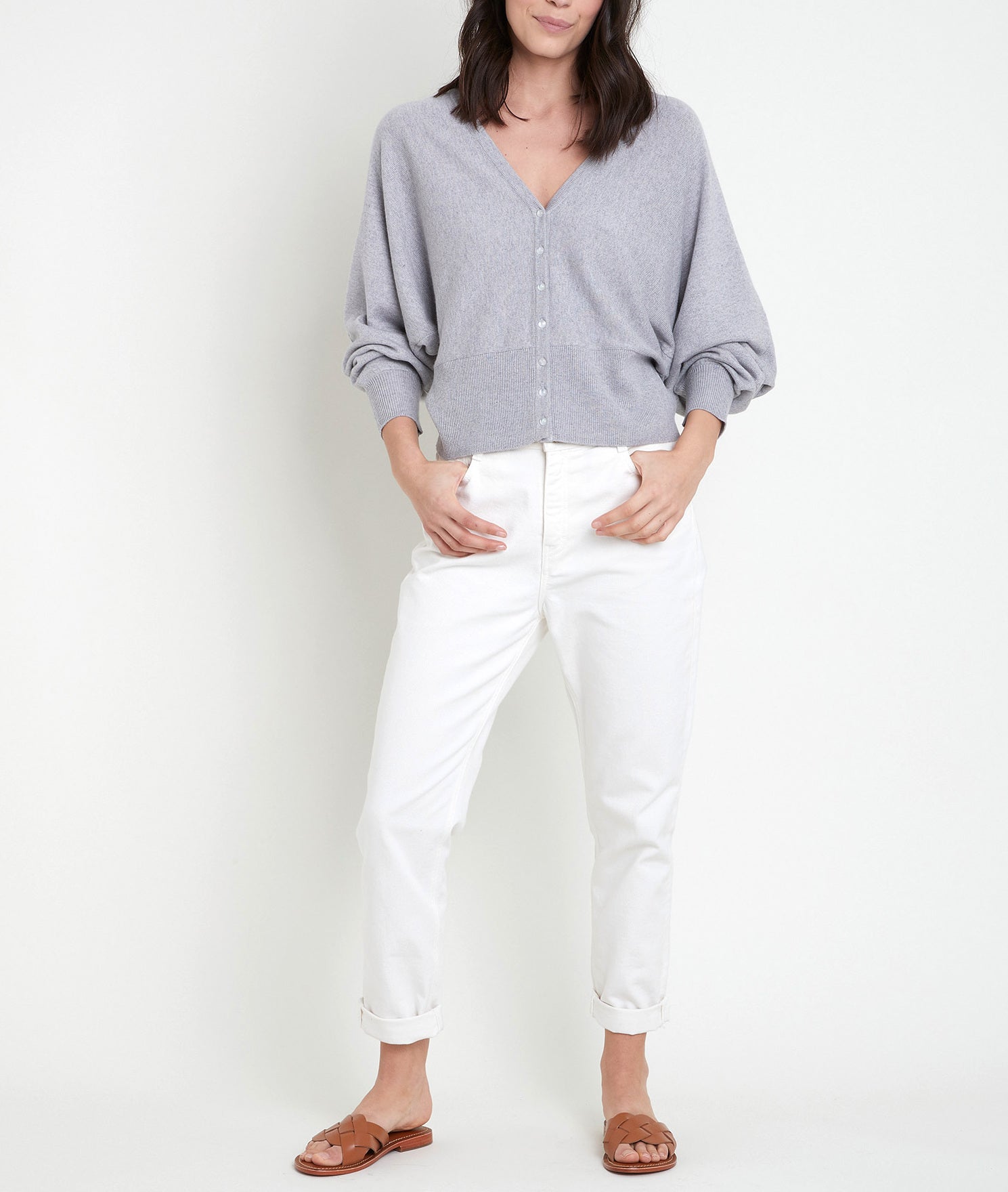 Gilet en polyamide recyclé gris Aldo Faume - seconde main