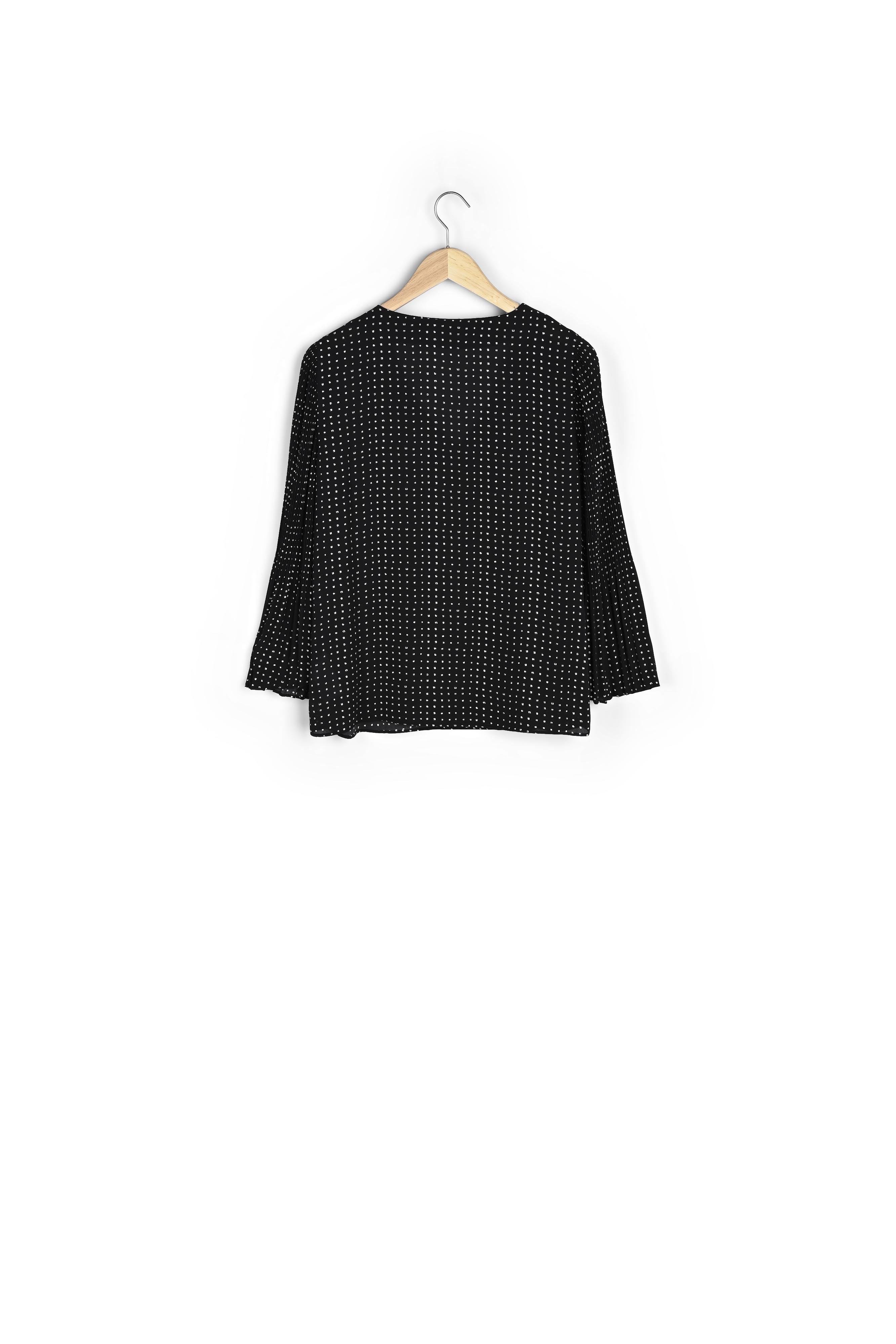 Blouse plissée à pois Morgane Faume - seconde main