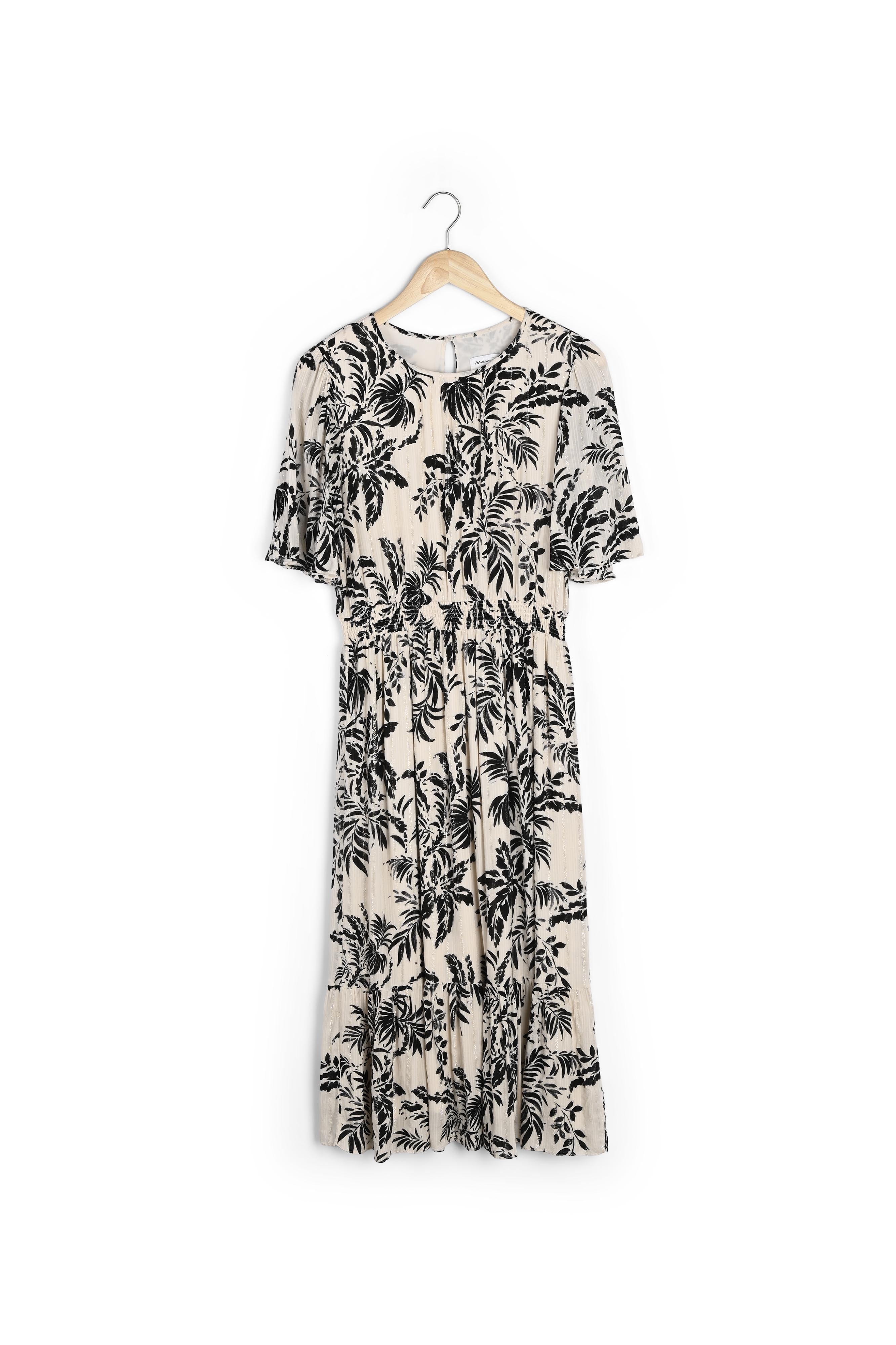 Robe longue imprimé crème Nive Faume - seconde main