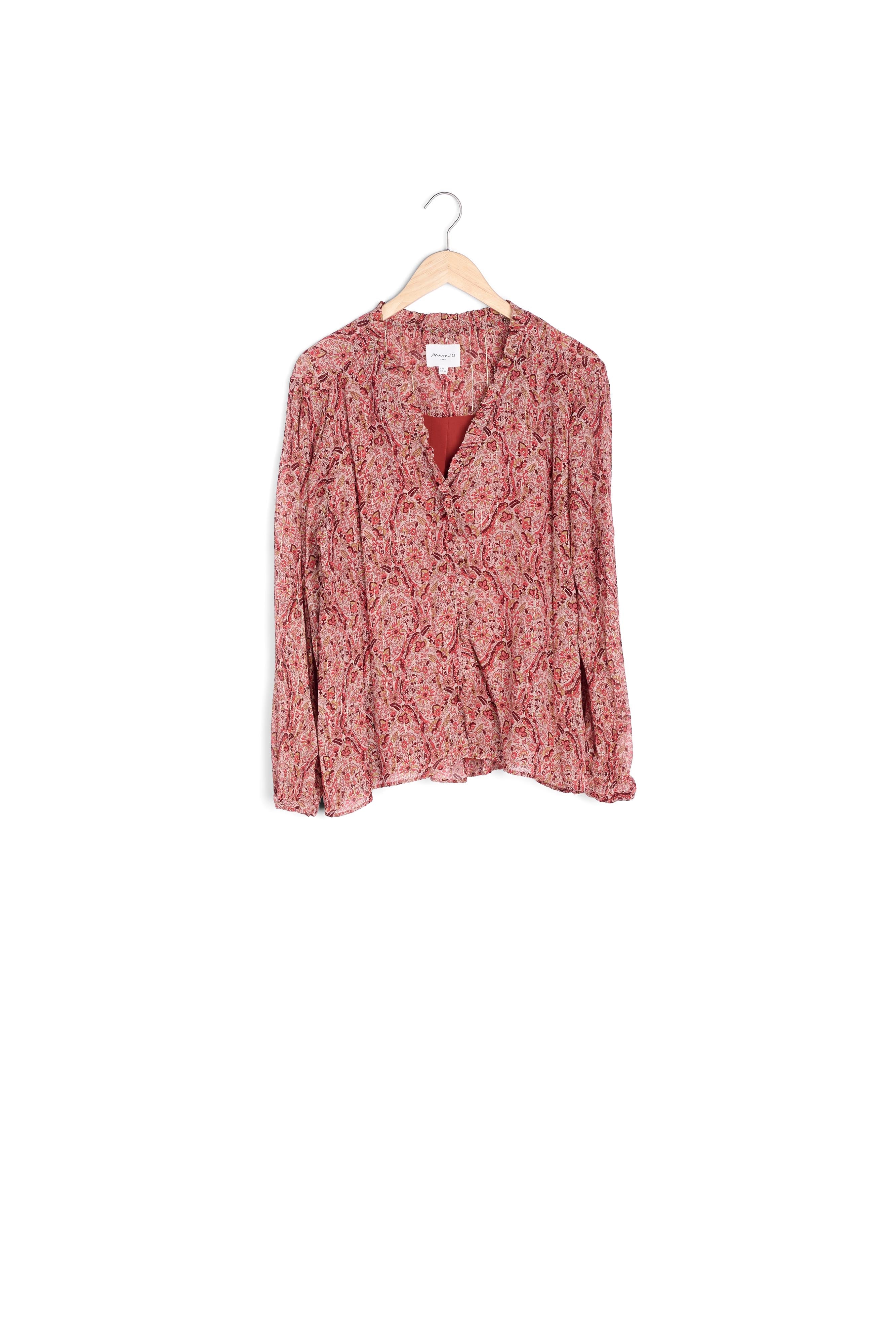 Blouse beige imprimée Tollya Faume - seconde main