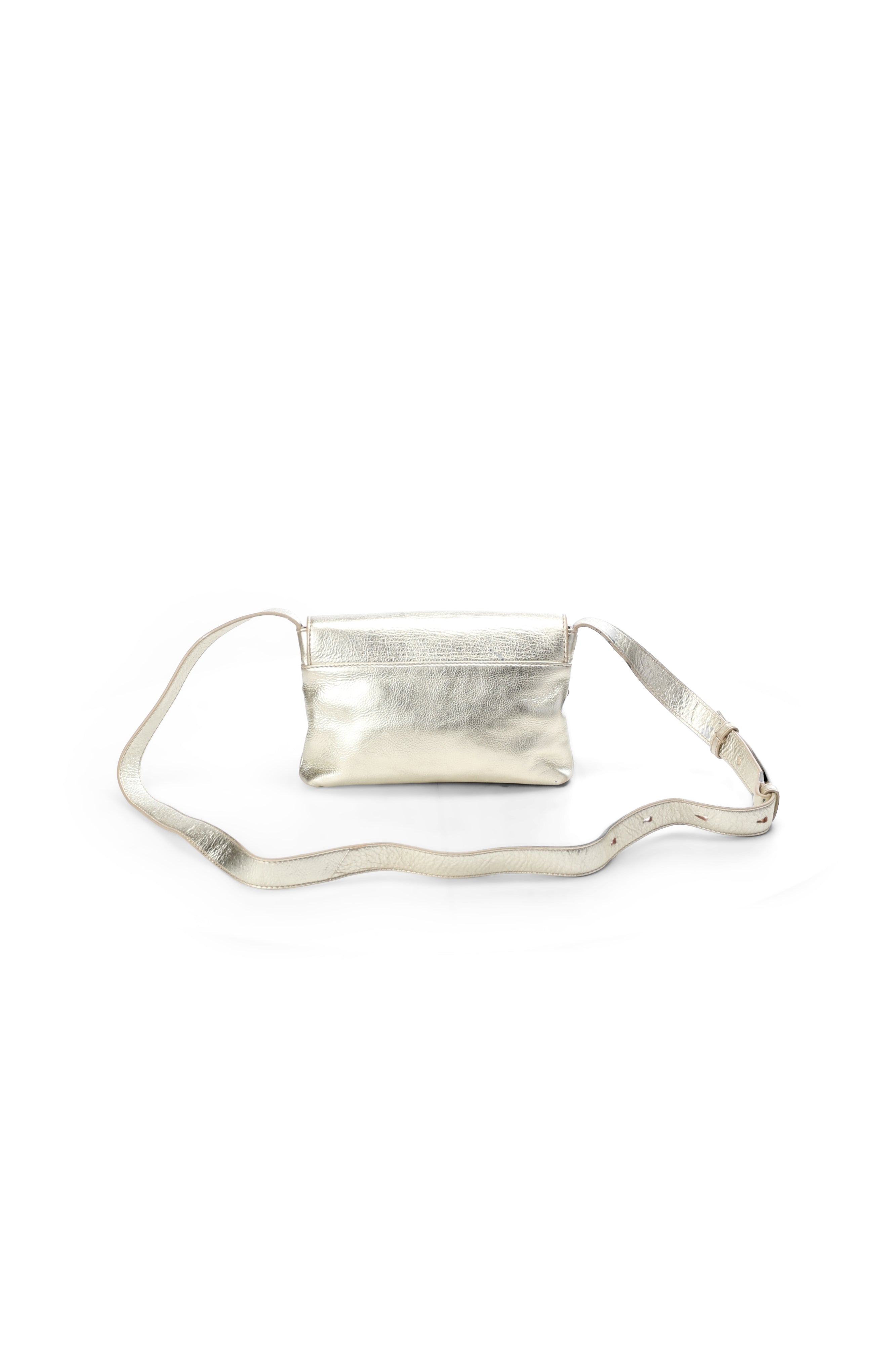 Sac en cuir doré Dolly Faume - seconde main