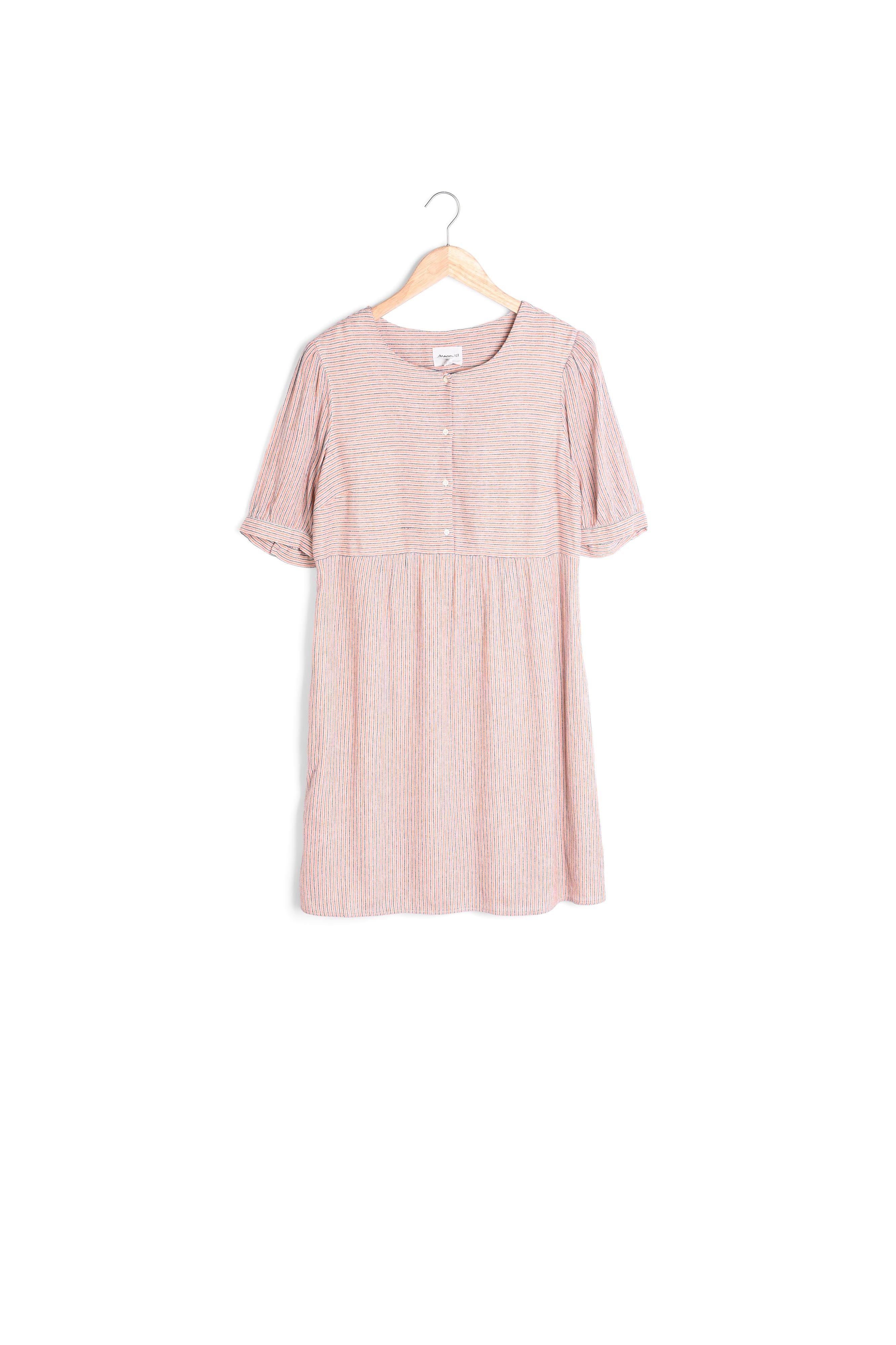 Robe rayée rose Louve Faume - seconde main