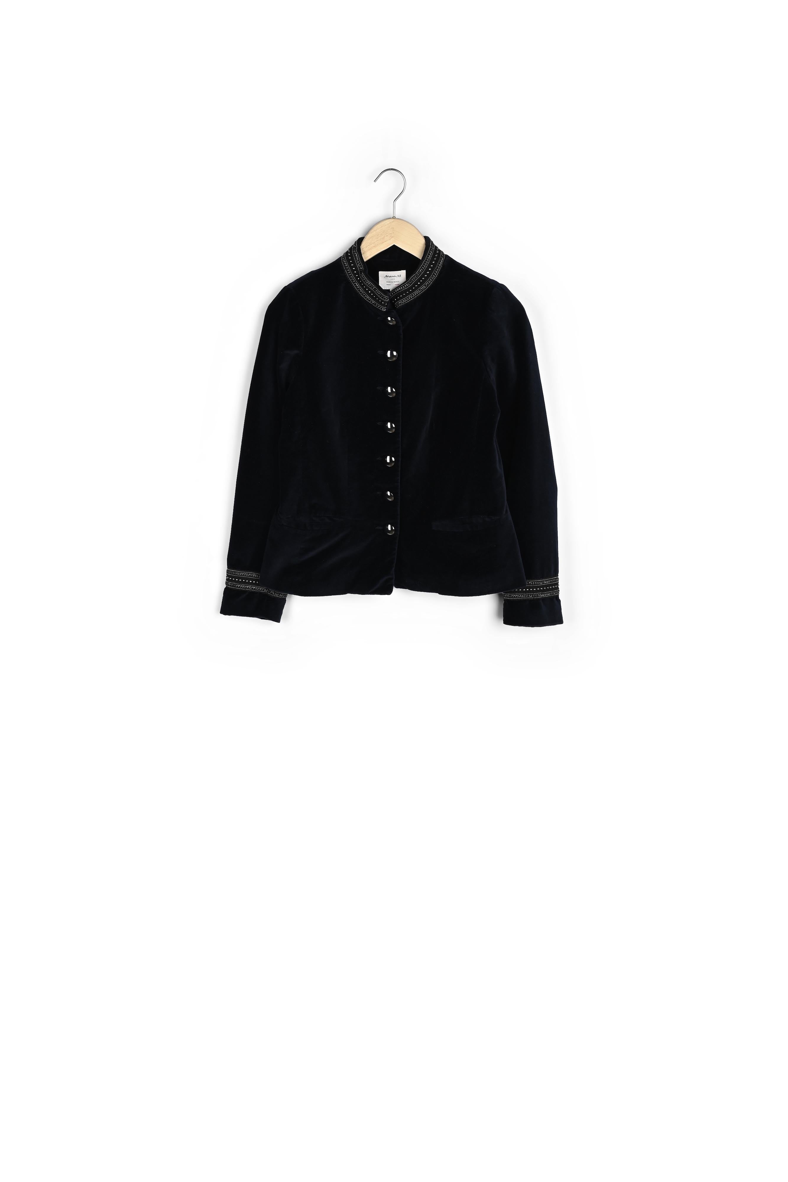 Veste en velours marine Bella Faume - seconde main