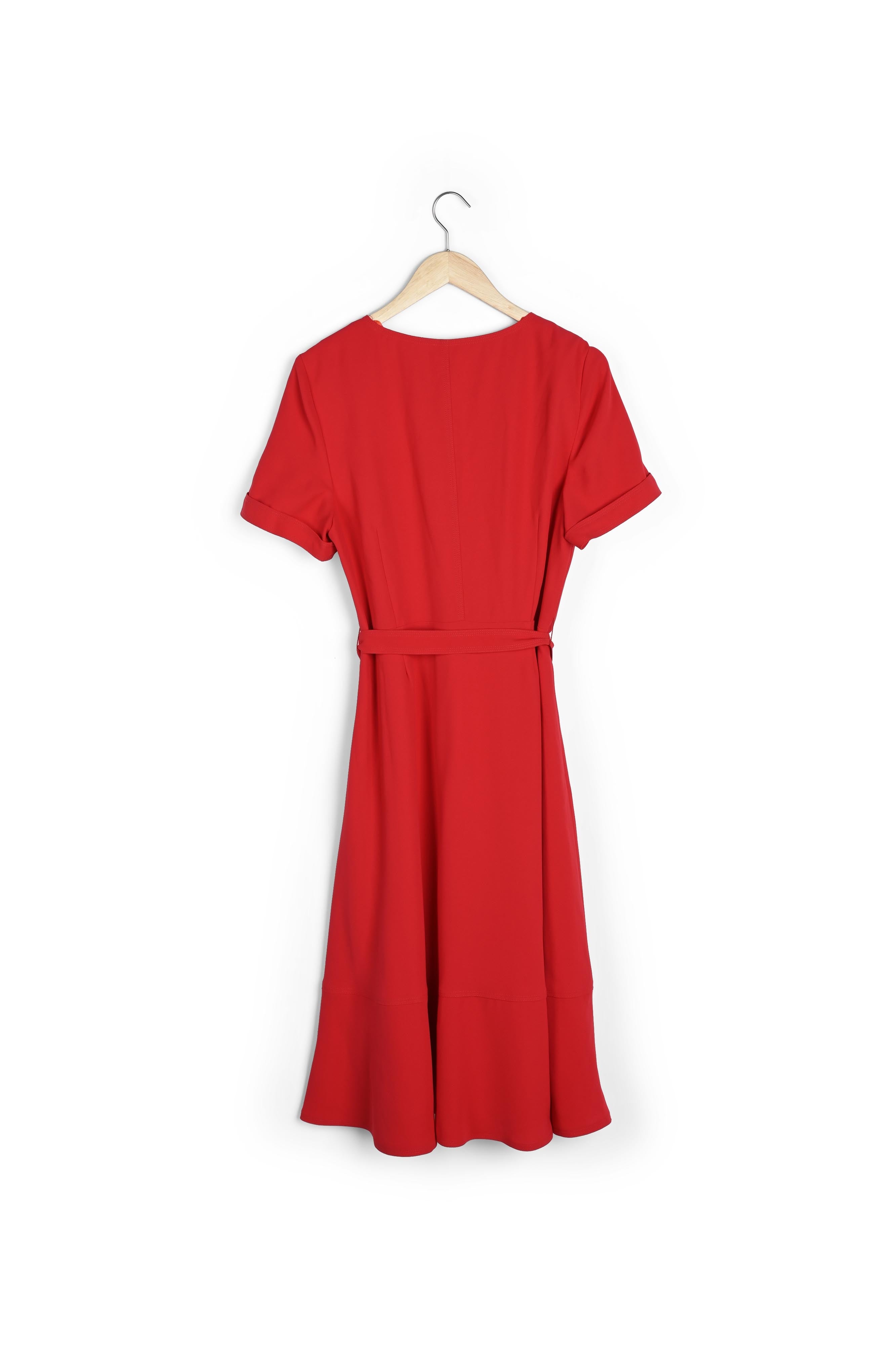 Robe cache-cœur dansante rouge Risia Faume - seconde main