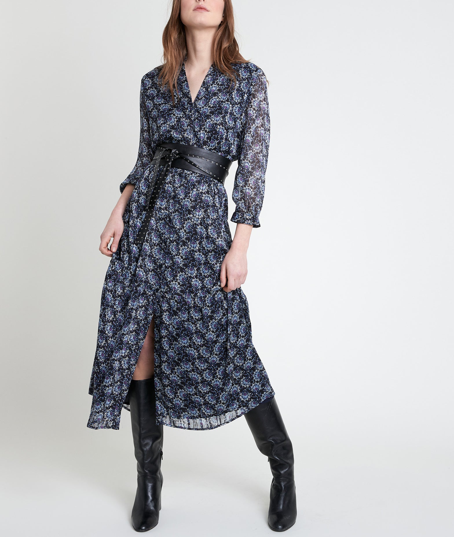 Robe longue imprimée Carola Faume - seconde main