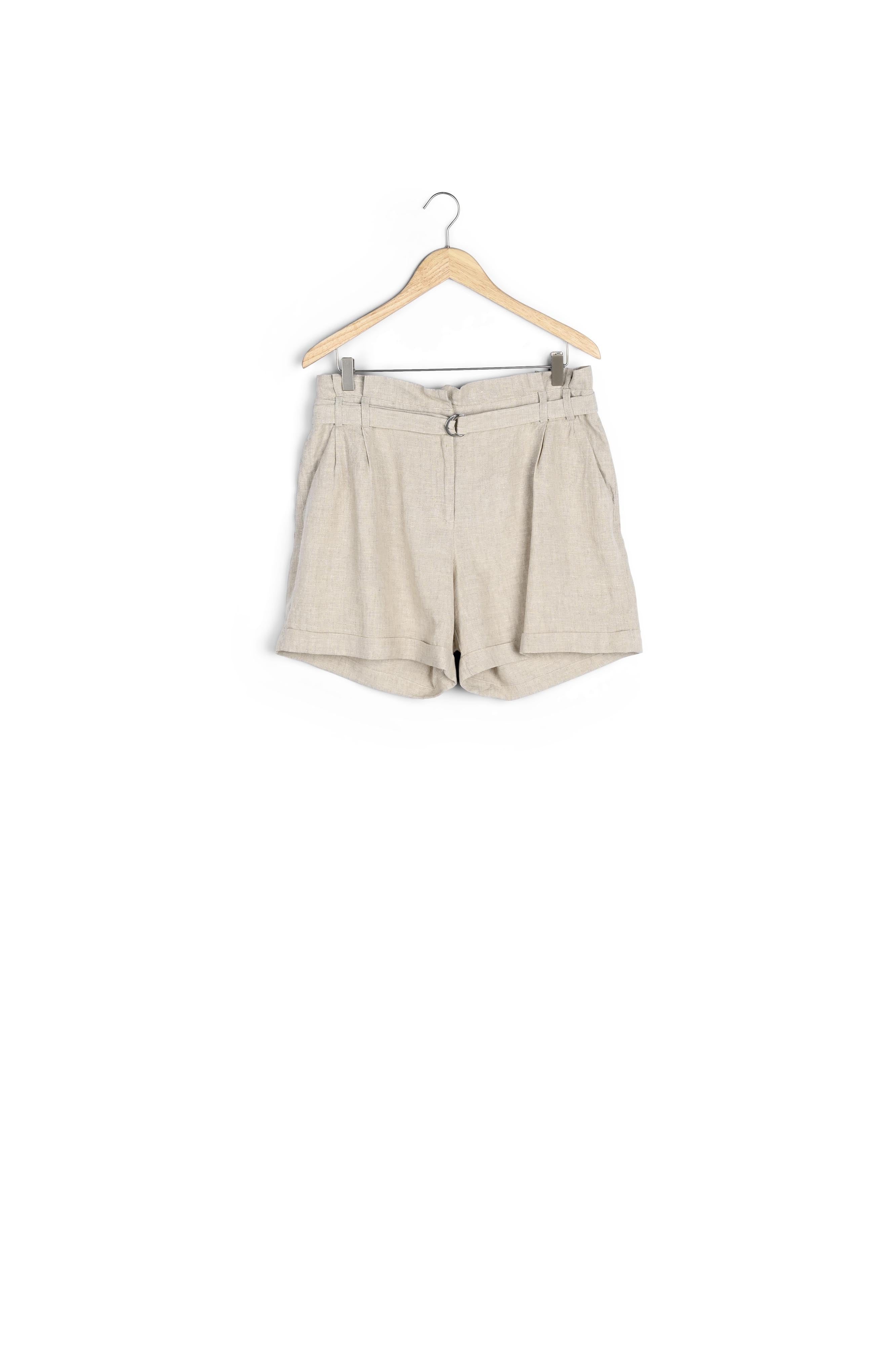 Pantalon chino en lin responsable beige Sirene Faume - seconde main