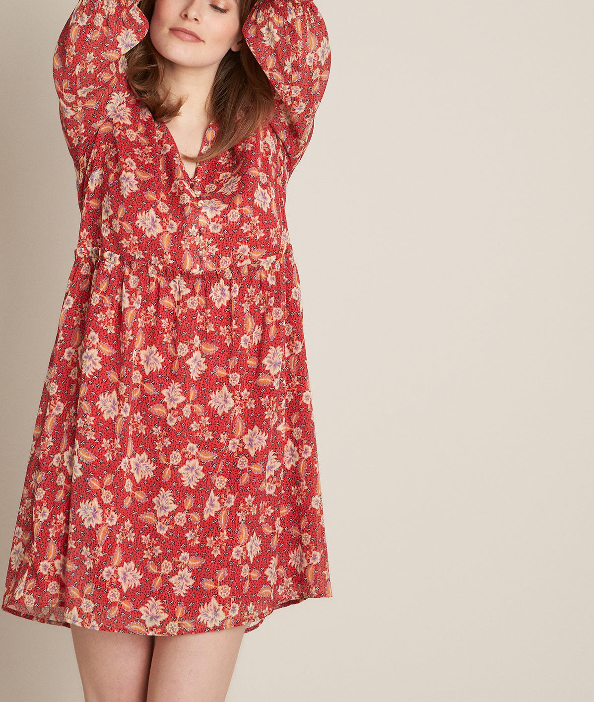 Robe imprimée Clorane Faume - seconde main