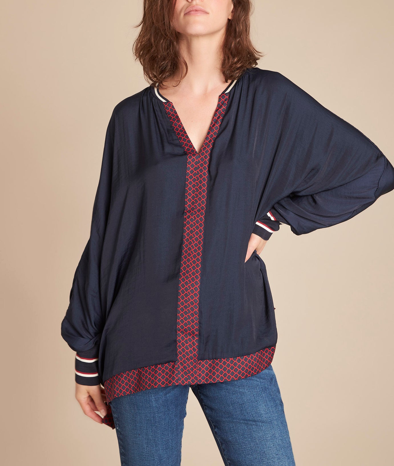 Blouse tunique imprimée Melanie Faume - seconde main