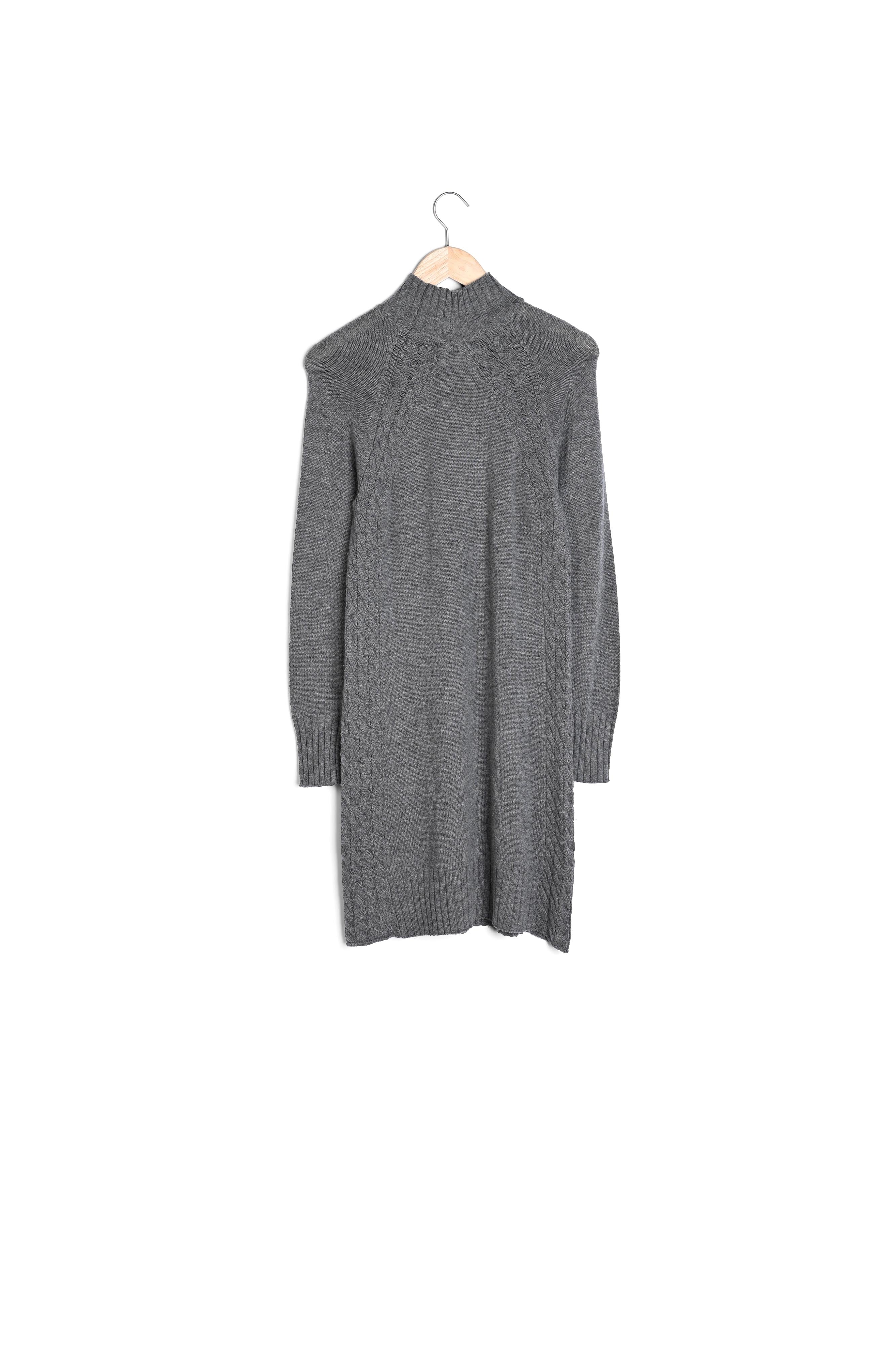 Robe en laine responsable et cachemire grise Sabine Faume - seconde main