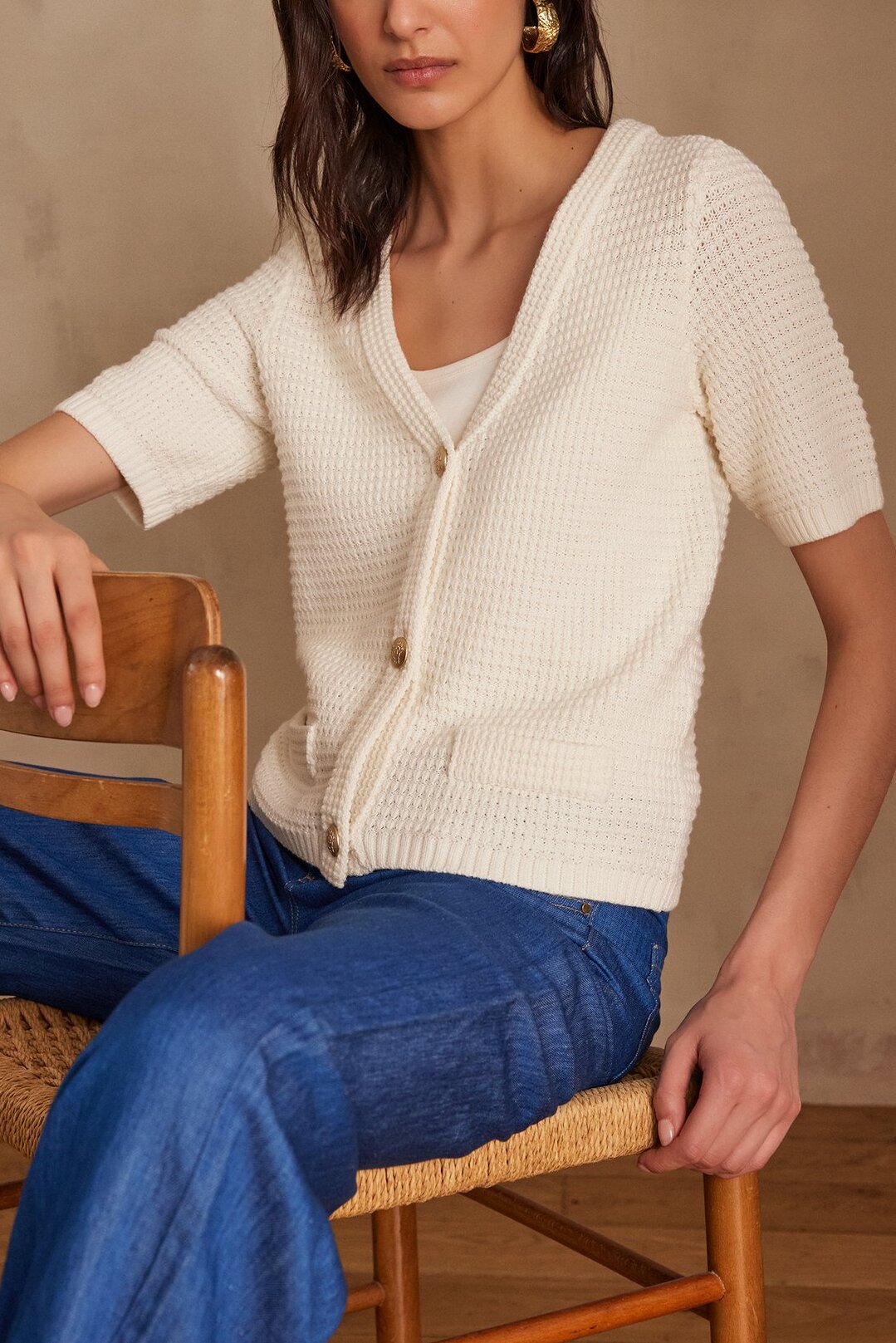 Gilet SALOME en coton Faume - seconde main