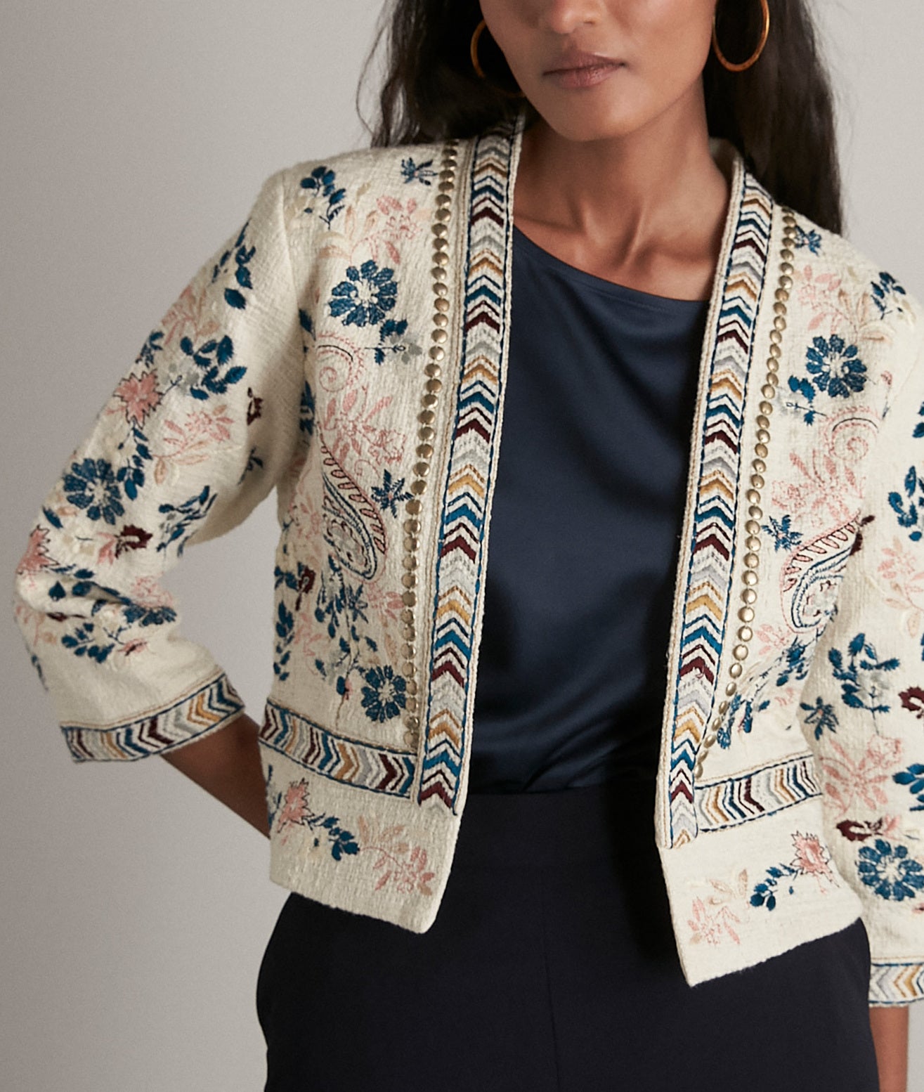 Veste brodé à la main Dora Faume - seconde main