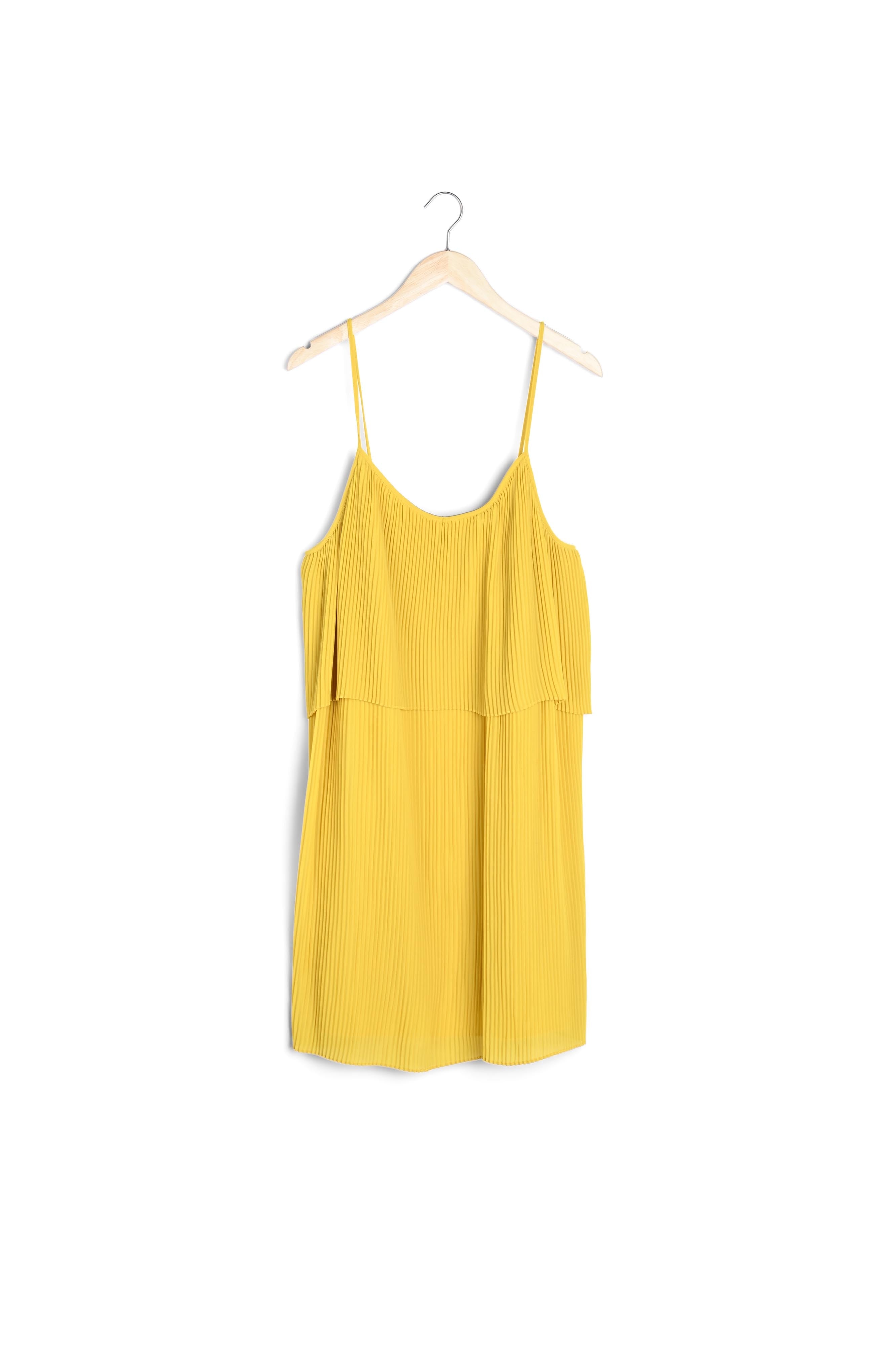 Robe anis plissée Harlette Faume - seconde main