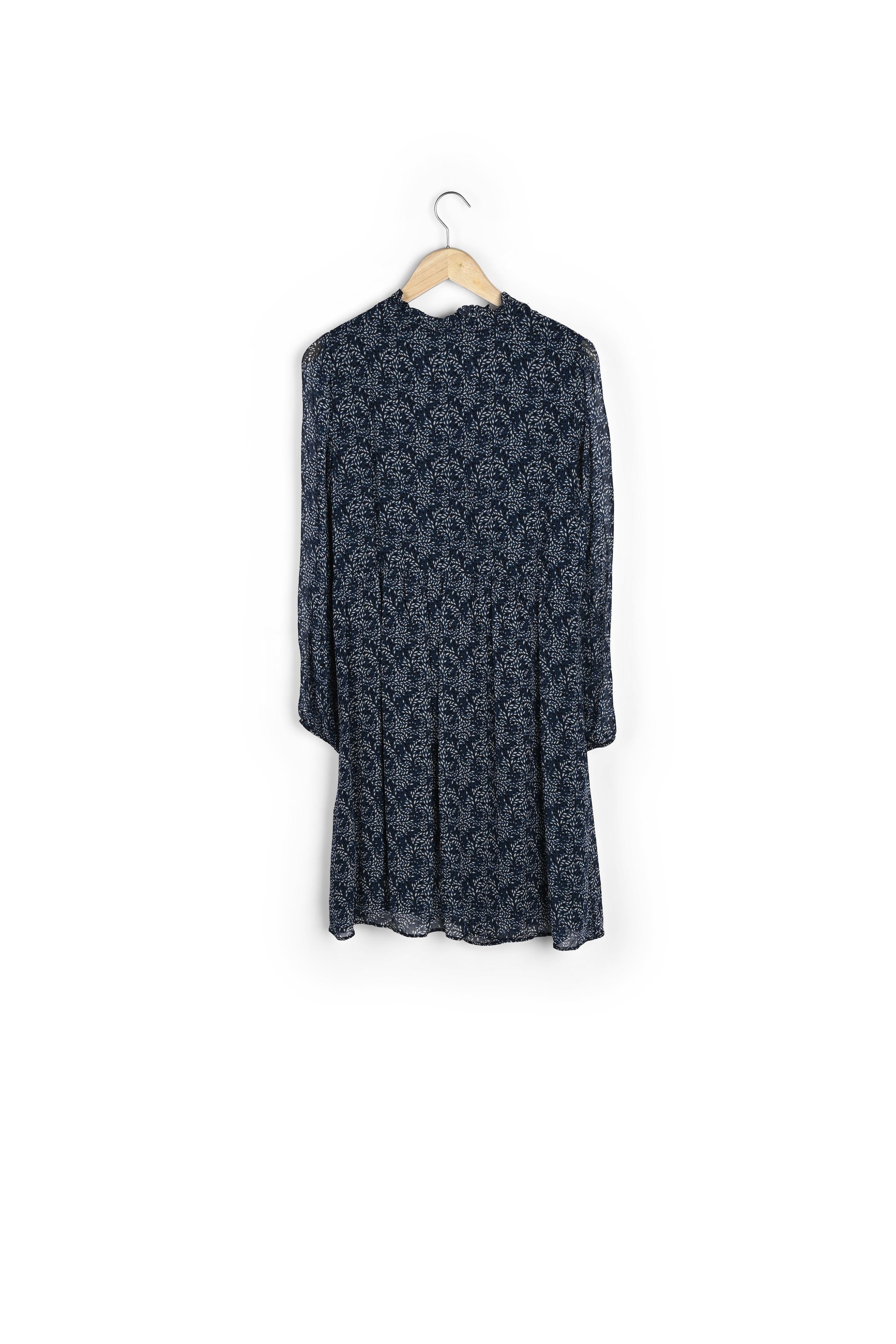 Robe courte imprimée bleue Hanais Faume - seconde main