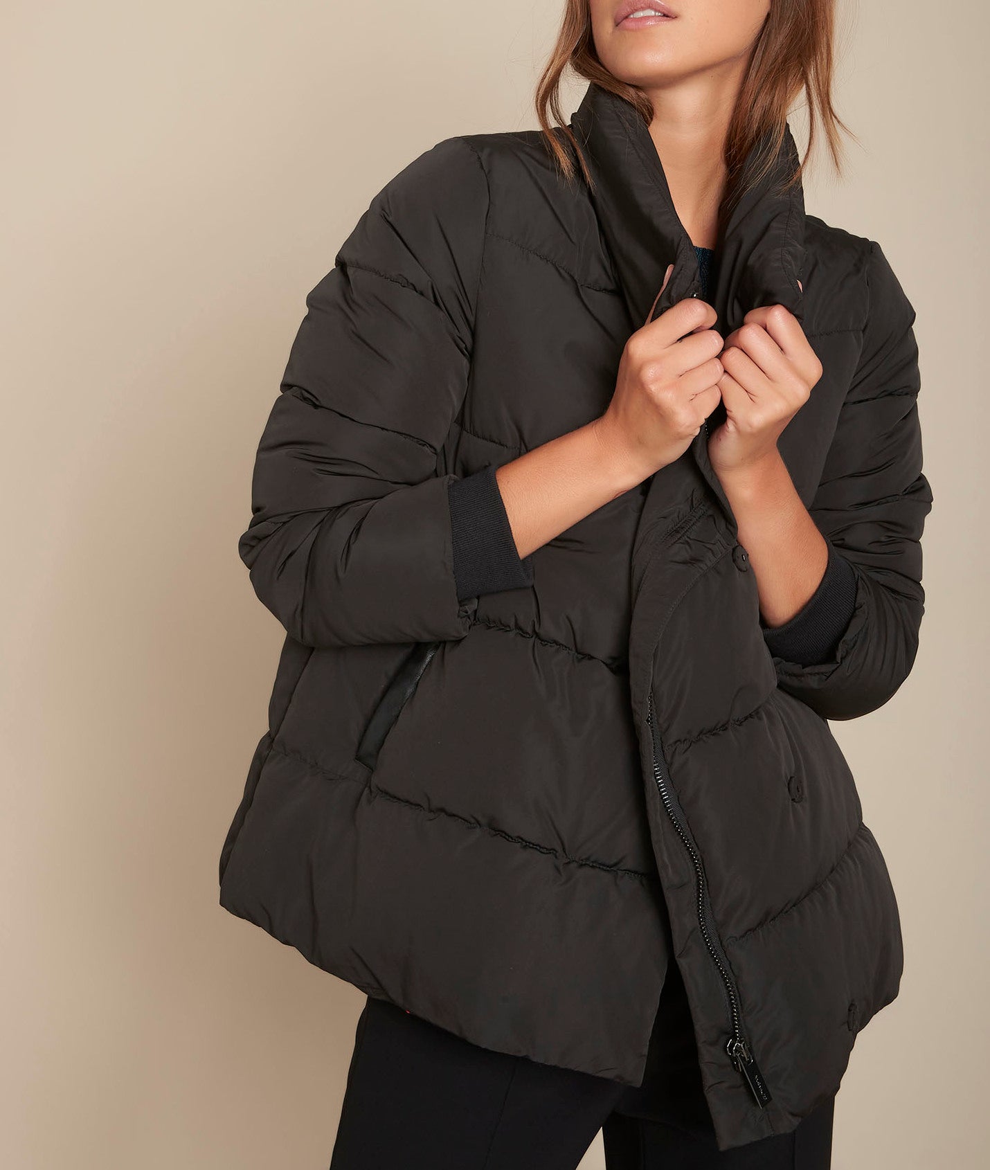 Doudoune courte noire Laure Faume - seconde main