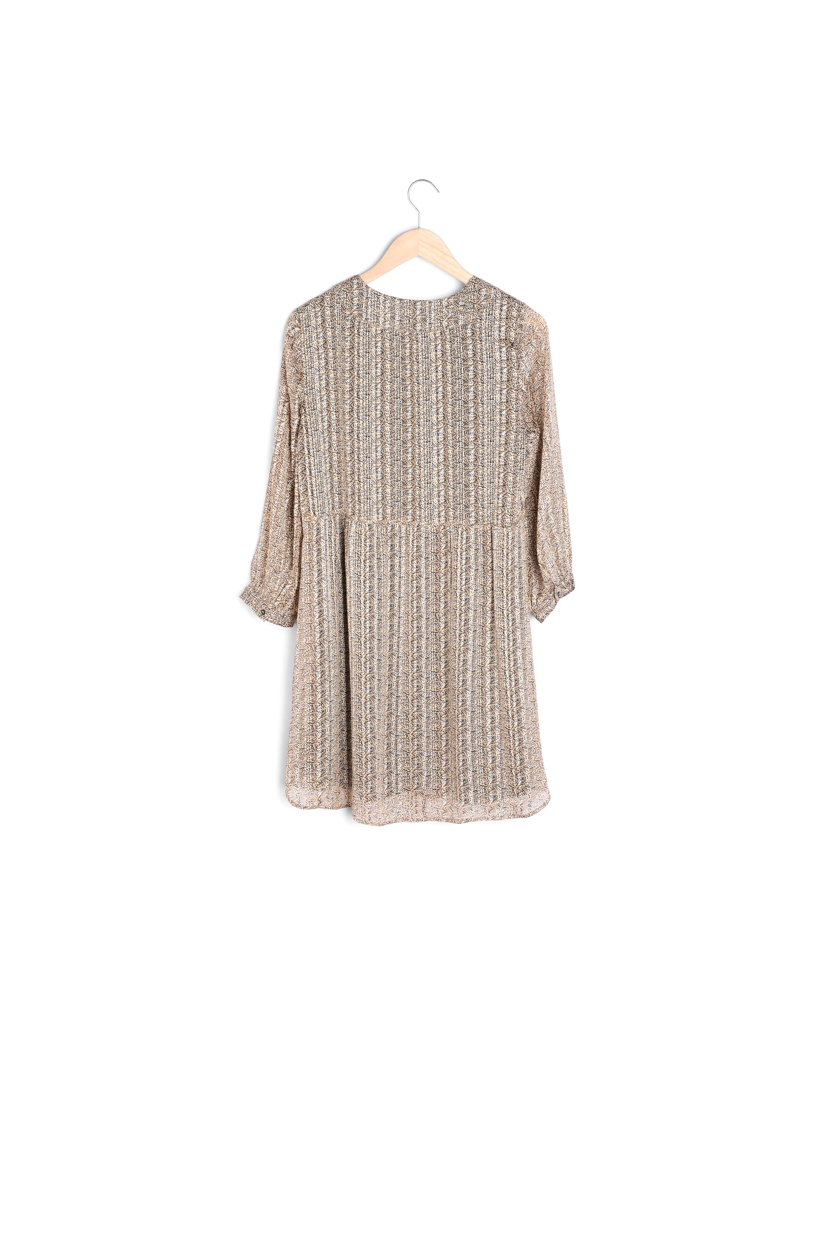 Robe imprimée lurex Lou Faume - seconde main