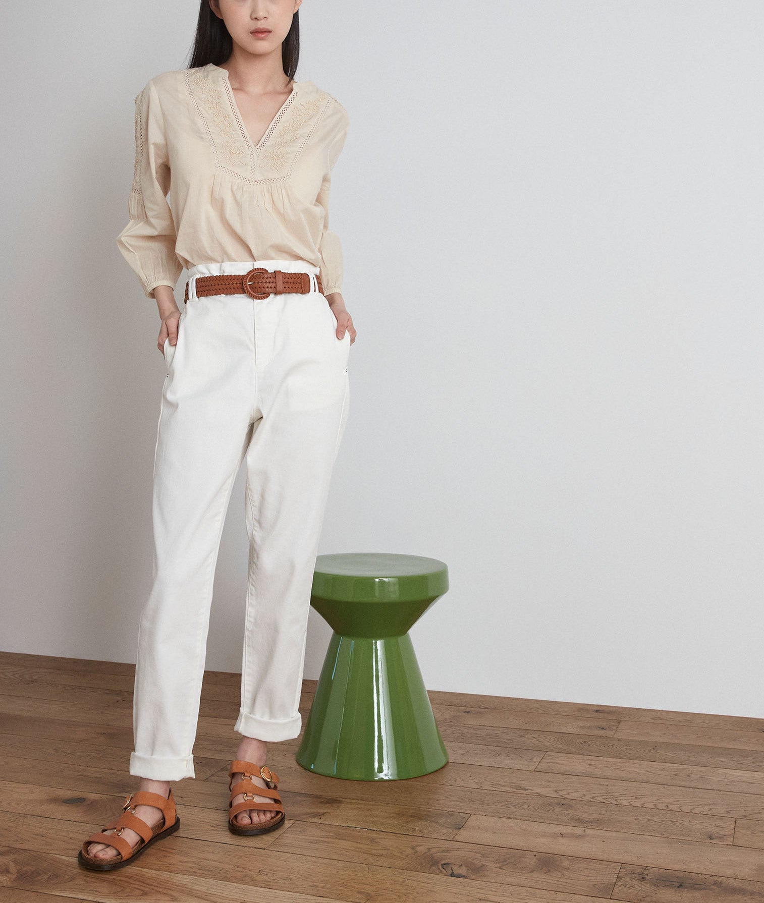 Jean paper bag Barbara Faume - seconde main