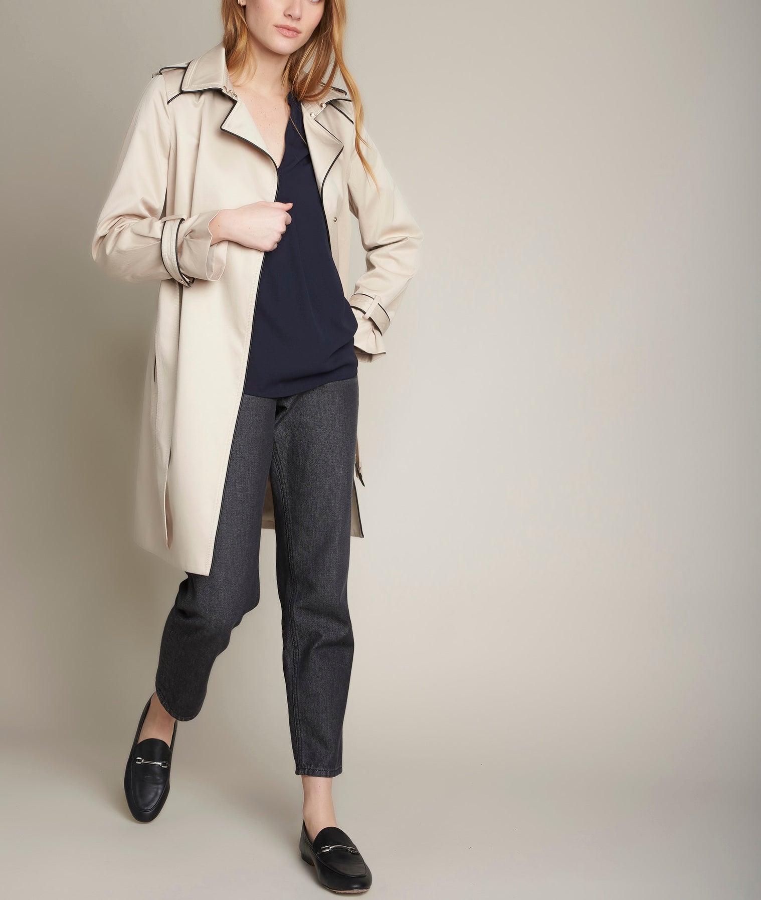 Blouse fluide marine Elisee Faume - seconde main