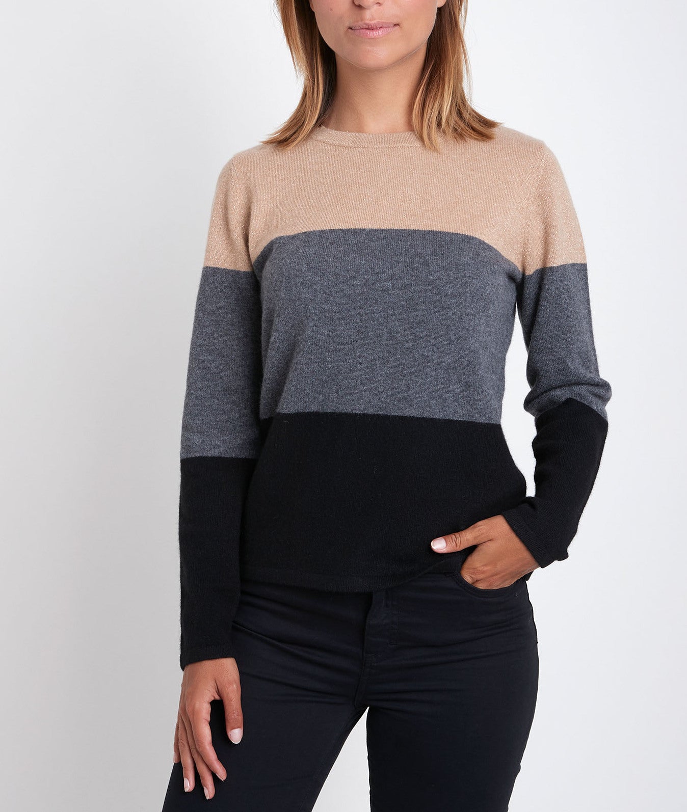 Pull en cachemire rayé Ramon Faume - seconde main