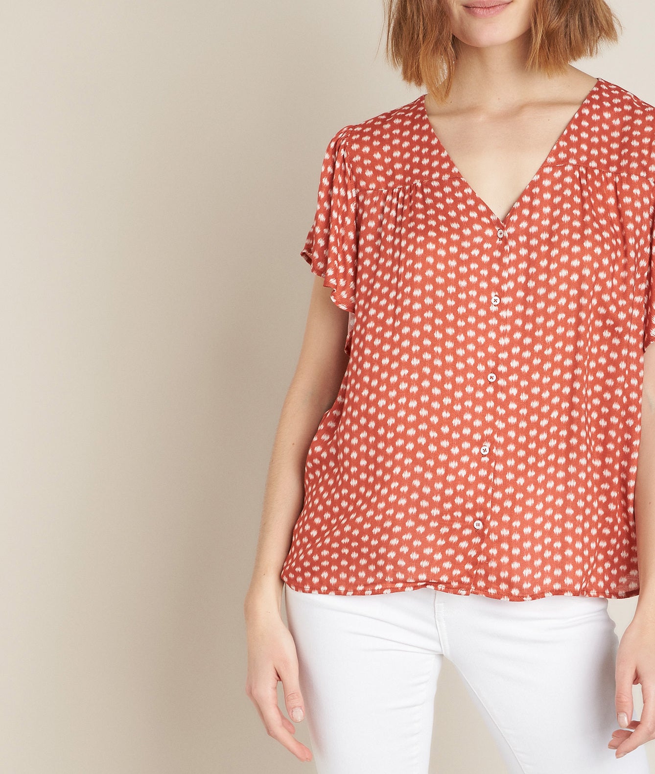 Blouse imprimée Elou Faume - seconde main