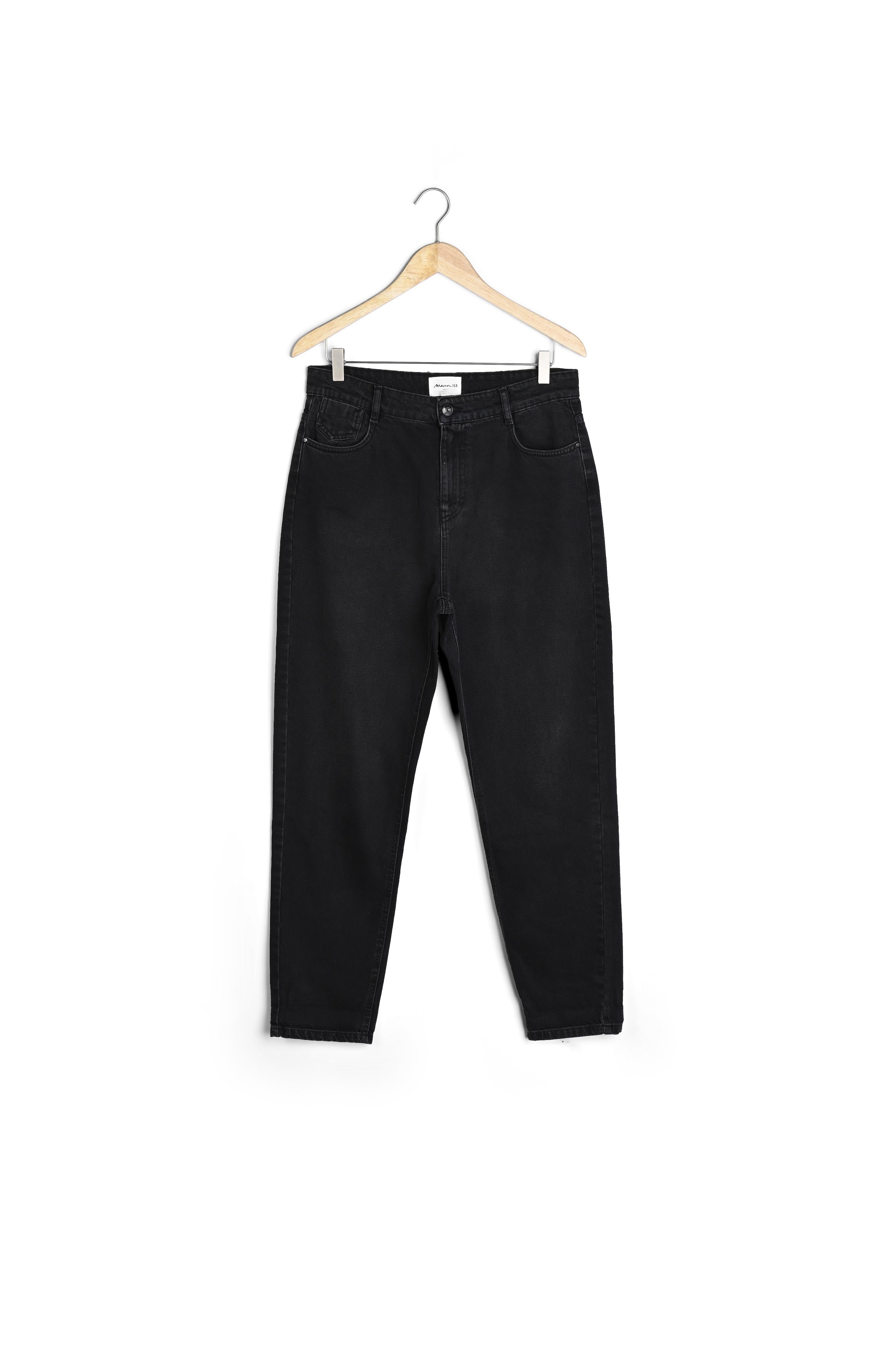 Jean mom en denim noir délavé Solene Faume - seconde main