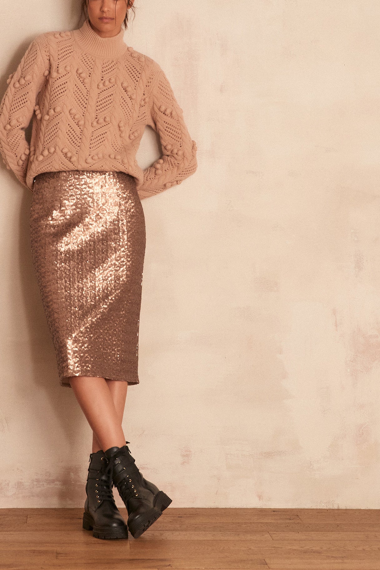 Jupe à sequins Ariel Faume - seconde main