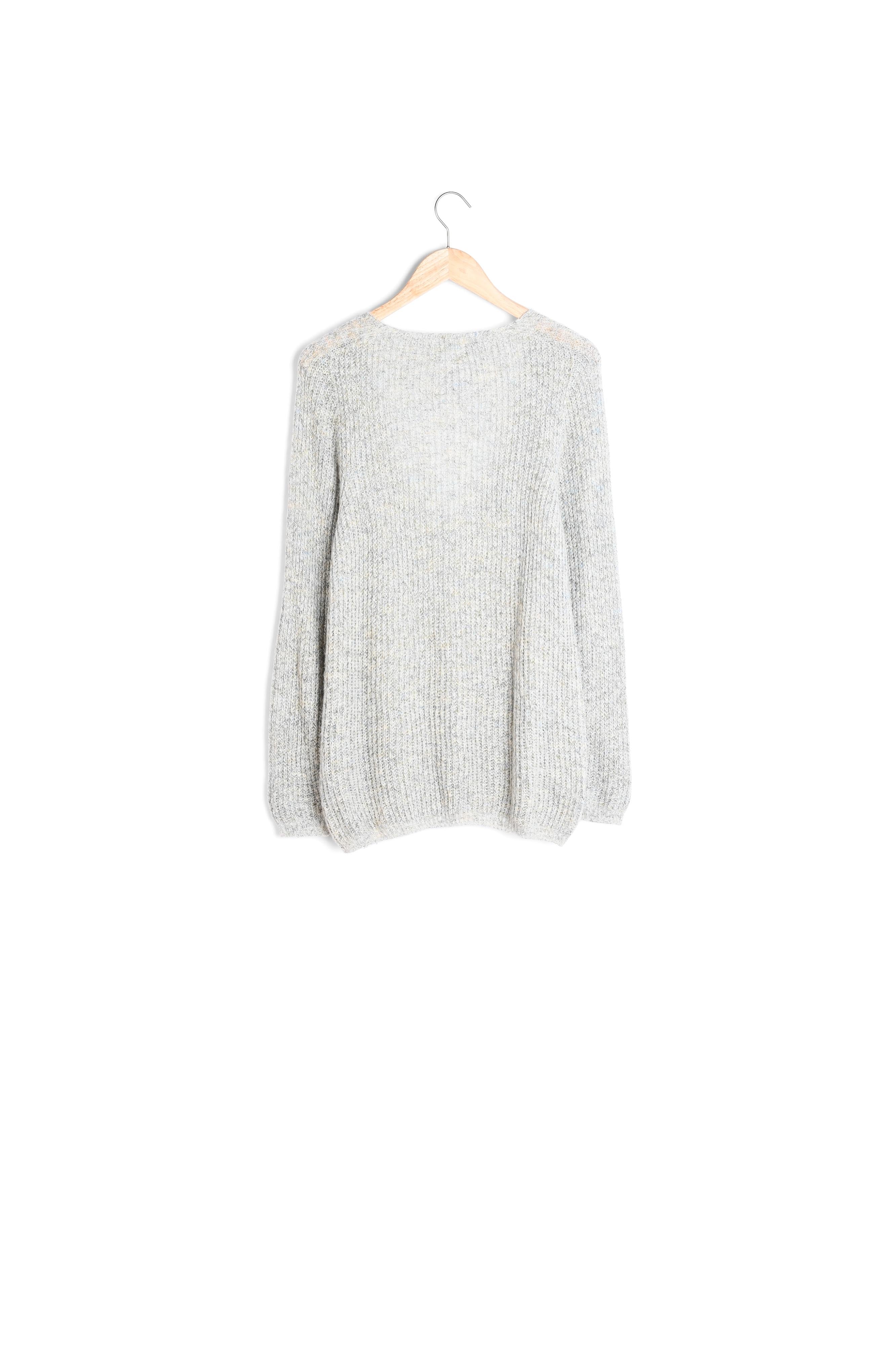 Pull gris perle brillant Ryan Faume - seconde main