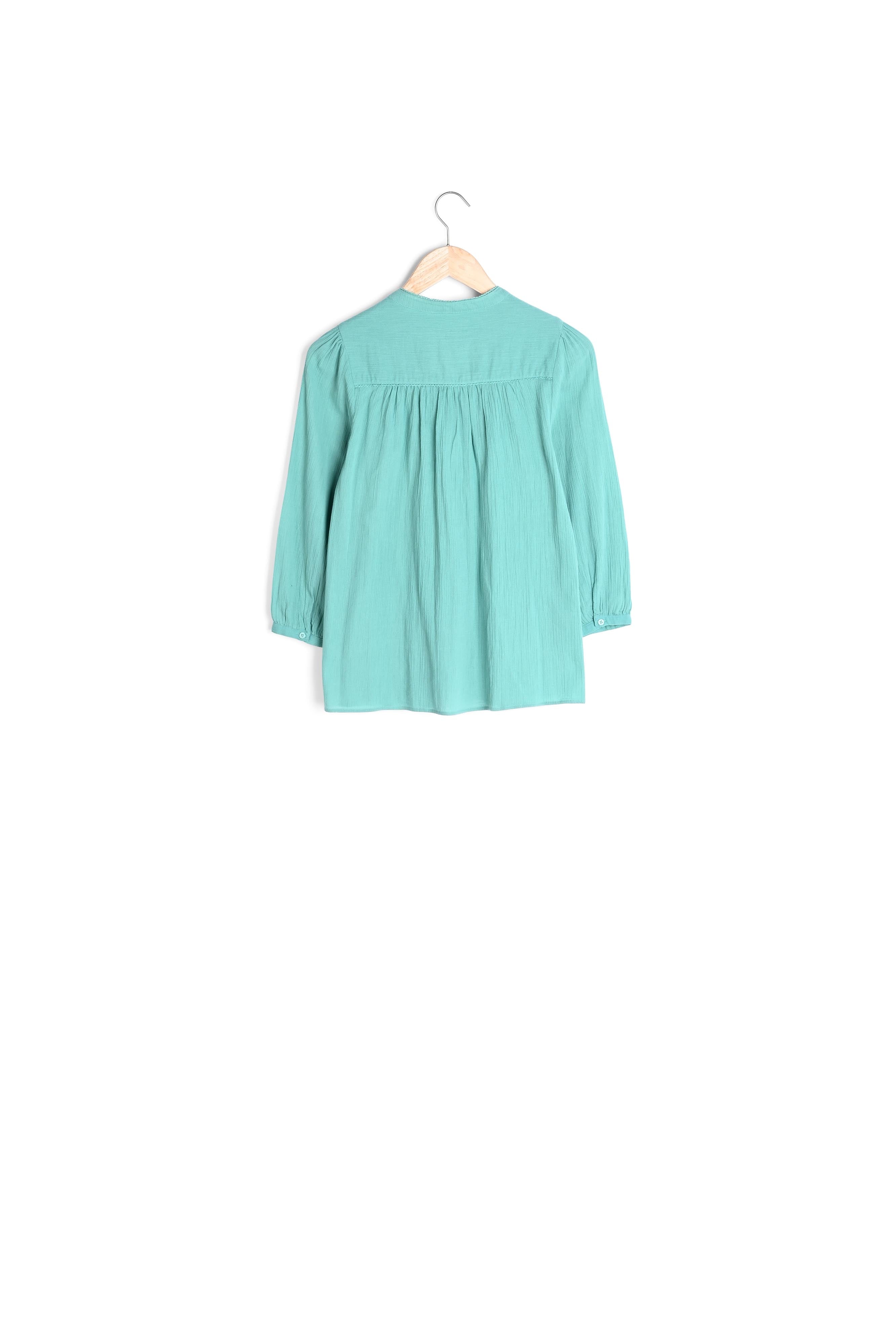 Blouse en coton jade Tobby Faume - seconde main