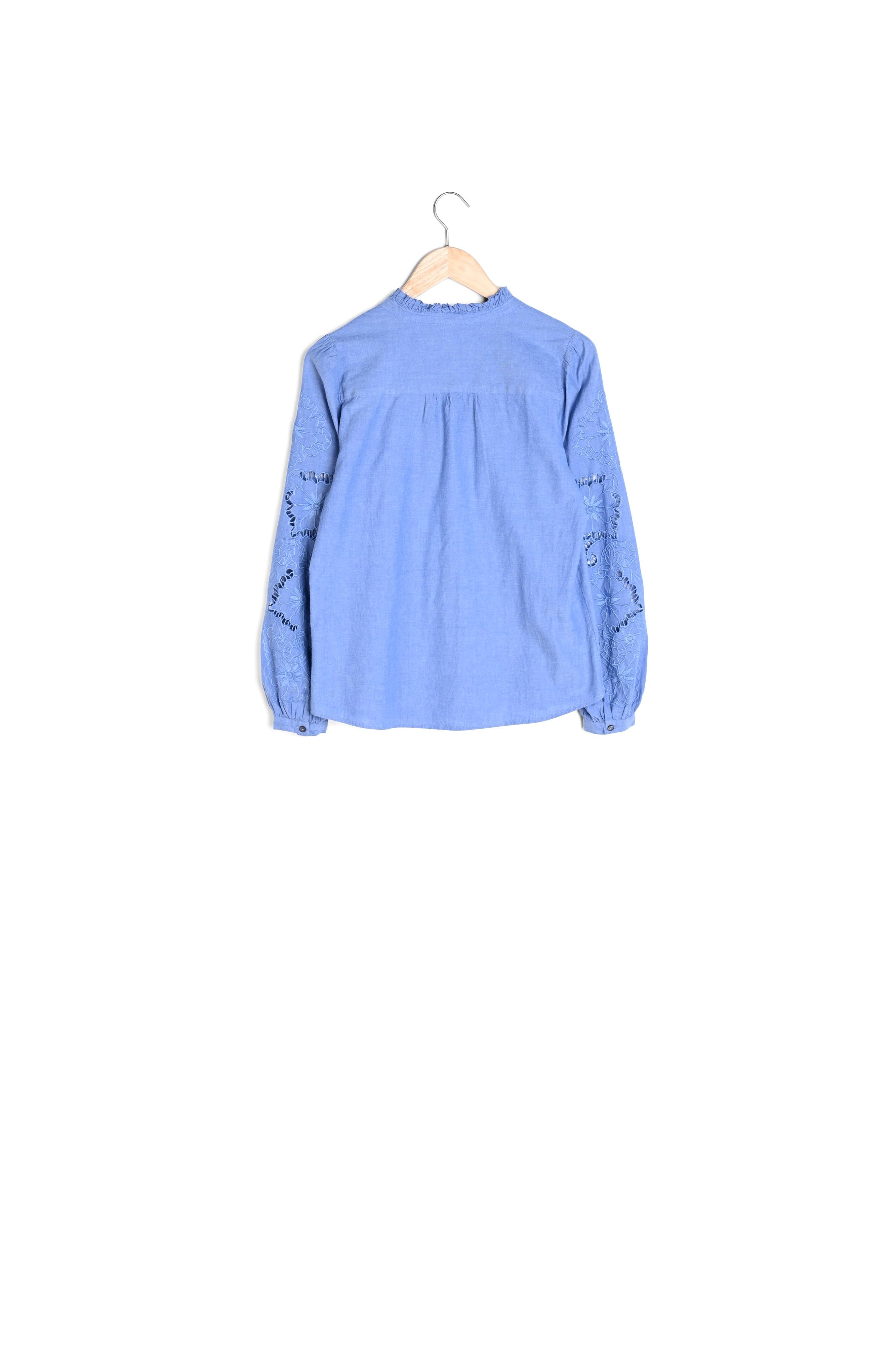 Blouse en coton brodé Tori Faume - seconde main