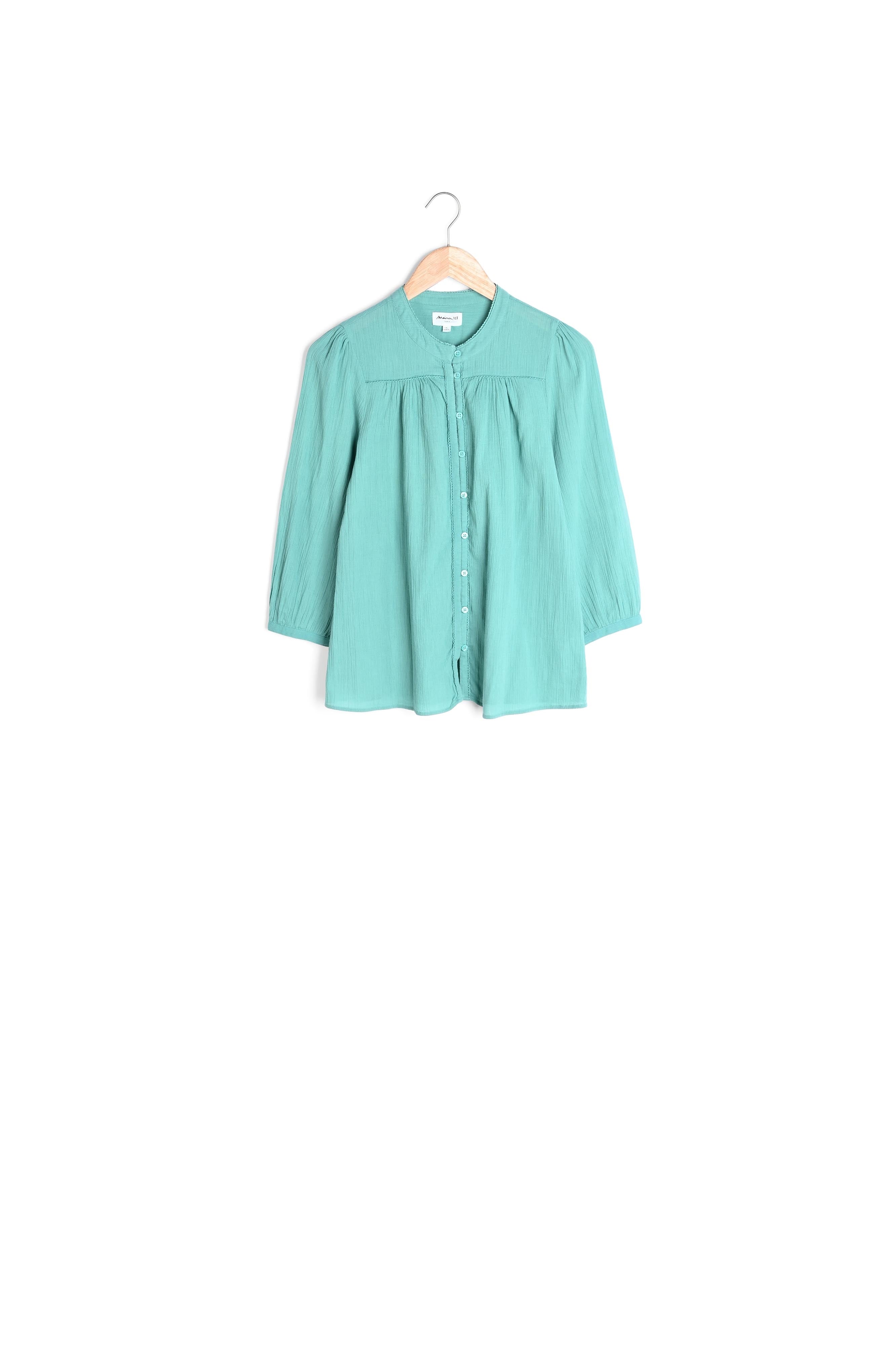 Blouse en coton jade Tobby Faume - seconde main