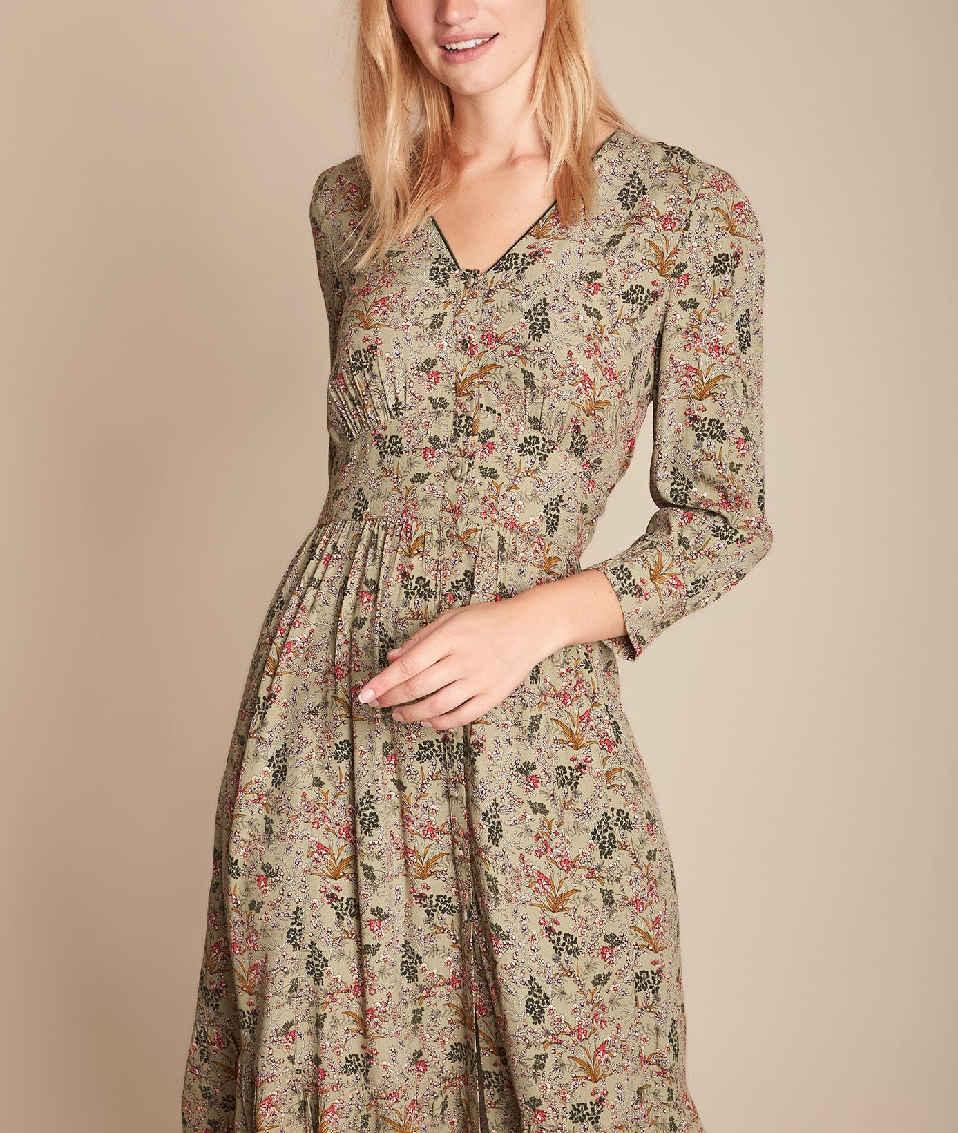 Robe imprimé fleuri Inaya Faume - seconde main