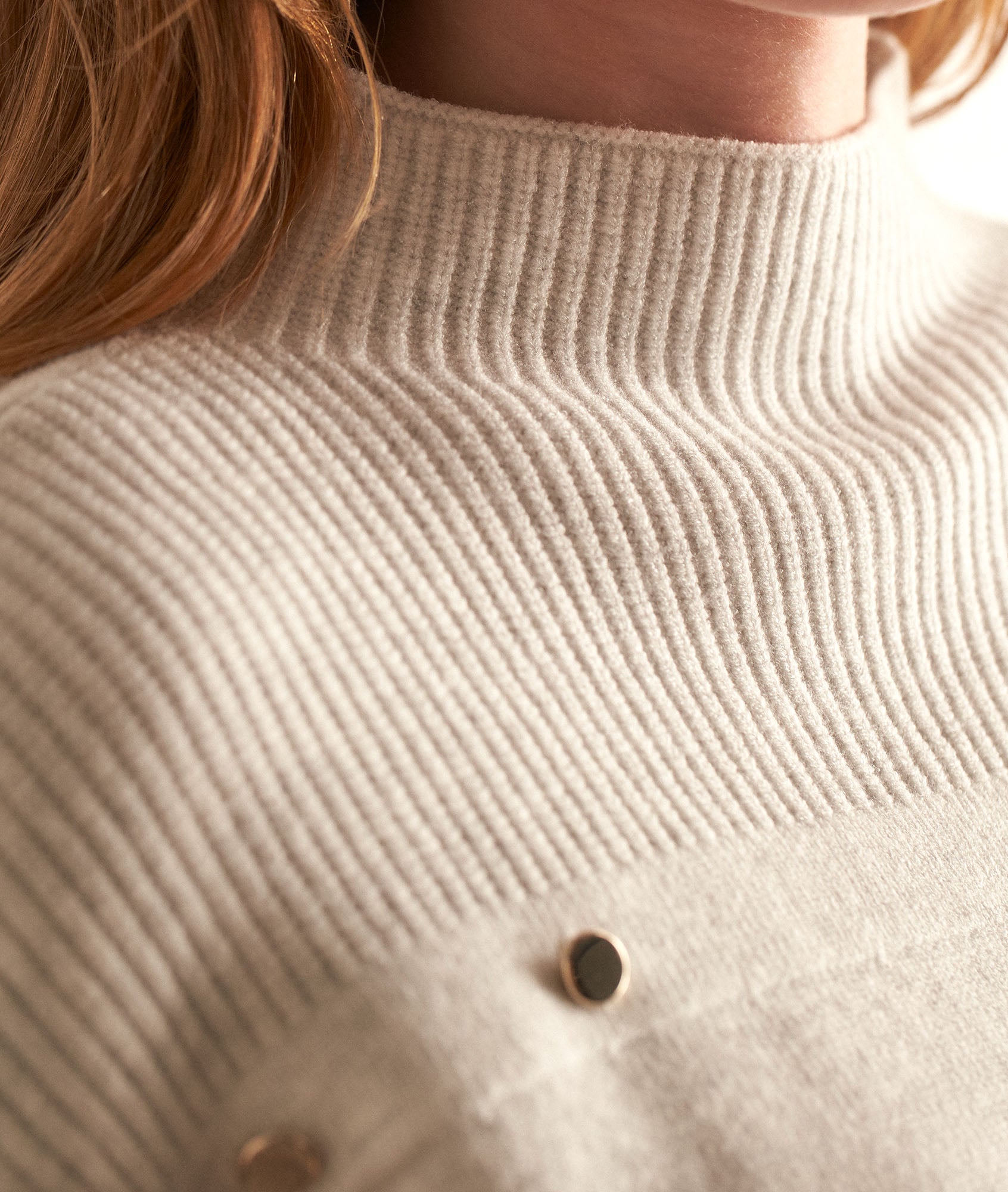 Pull gris chiné en viscose EcoVero Brenda Faume - seconde main