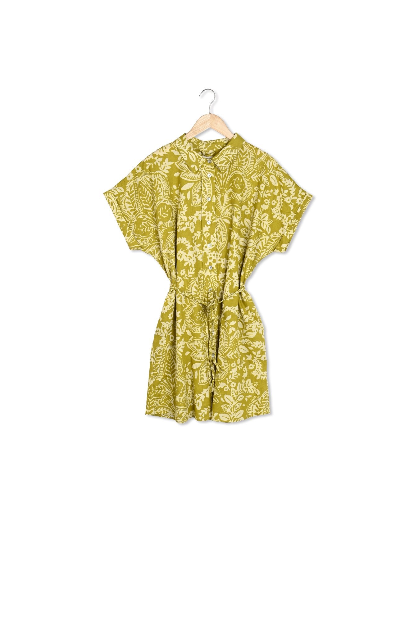 Robe chemise LOUISIANA en lin Faume - seconde main