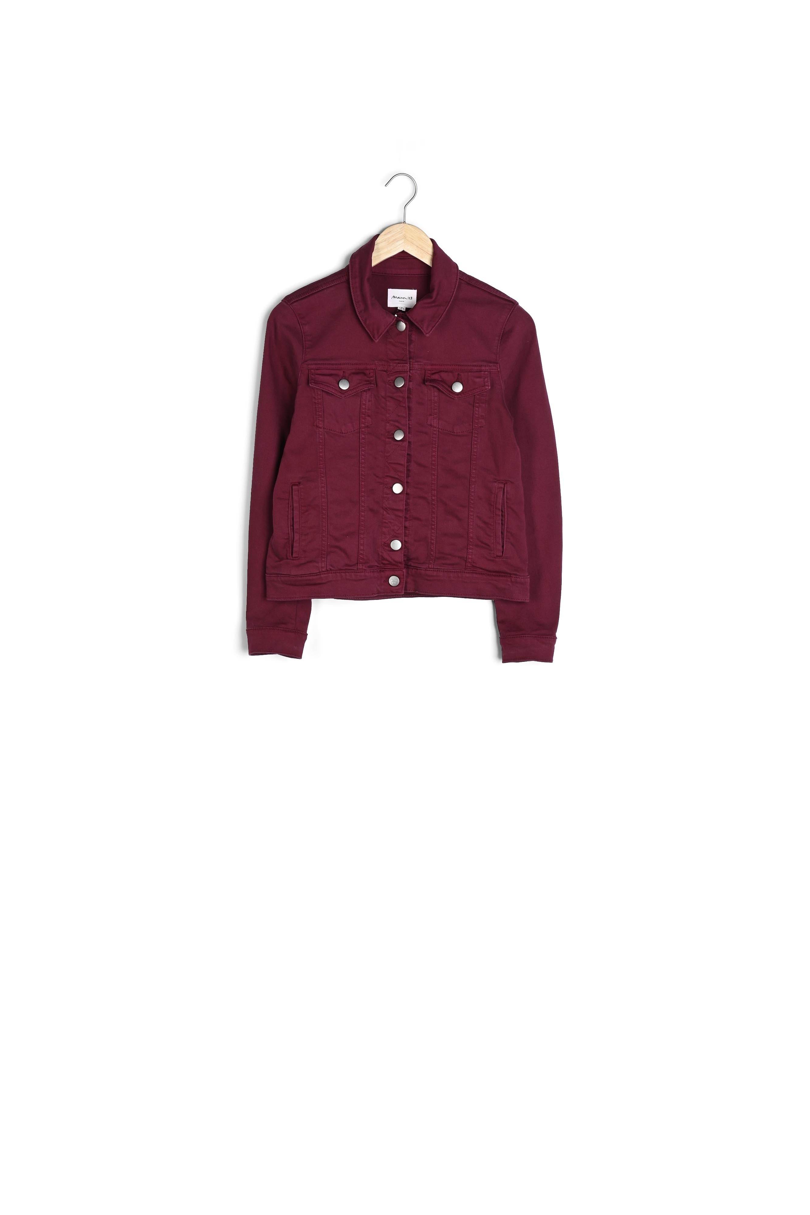 Veste en jean merlot Clem Faume - seconde main