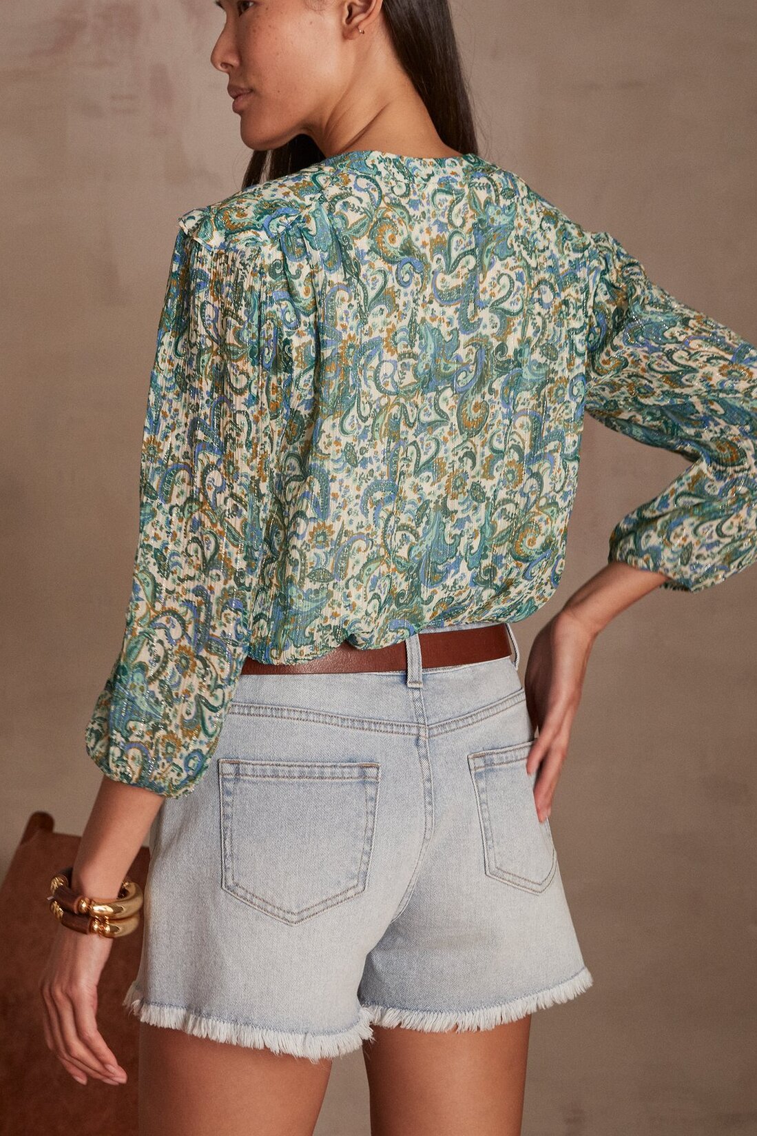 Blouse Brunette Faume - seconde main