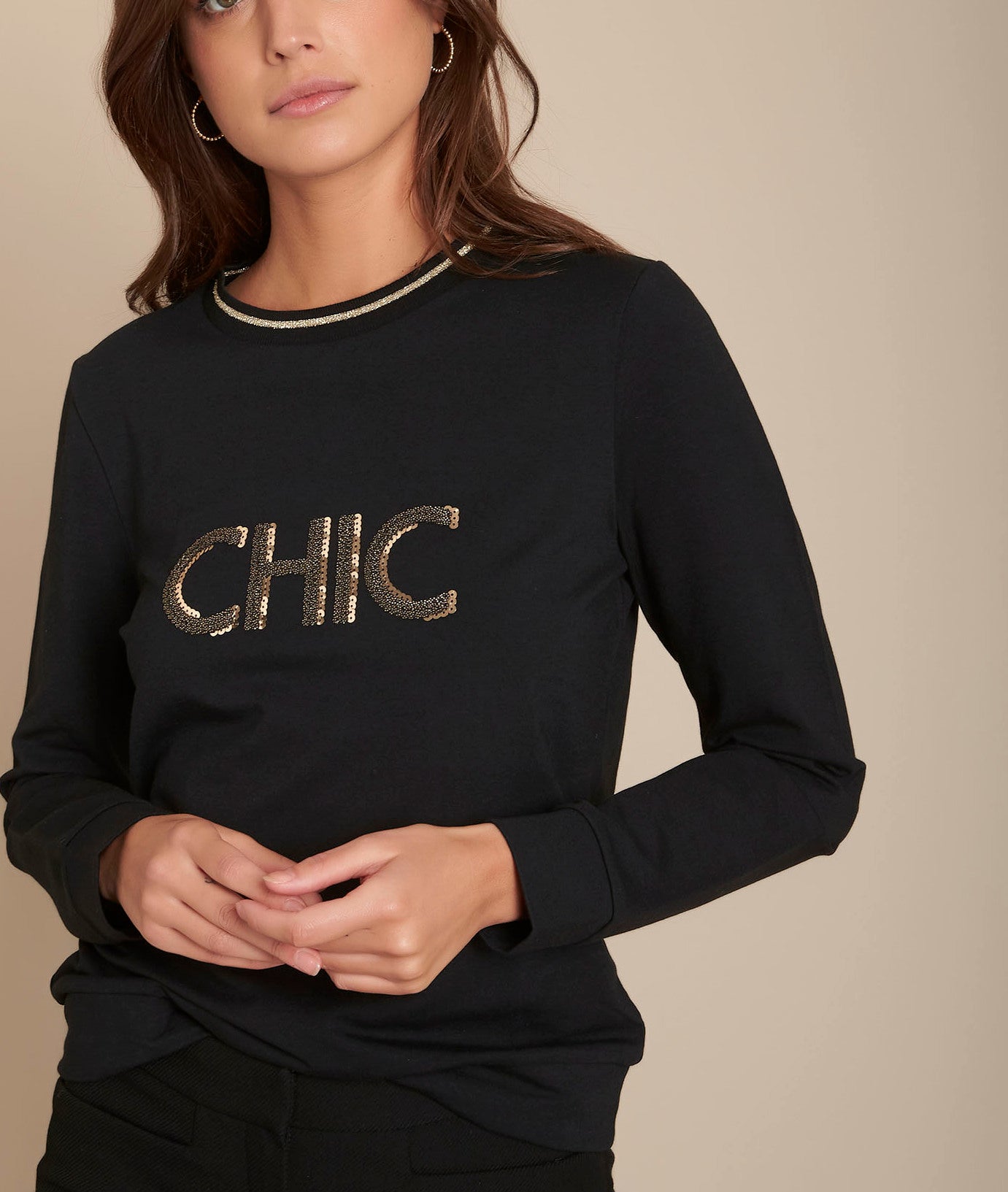 Sweat brodé Céleste Faume - seconde main